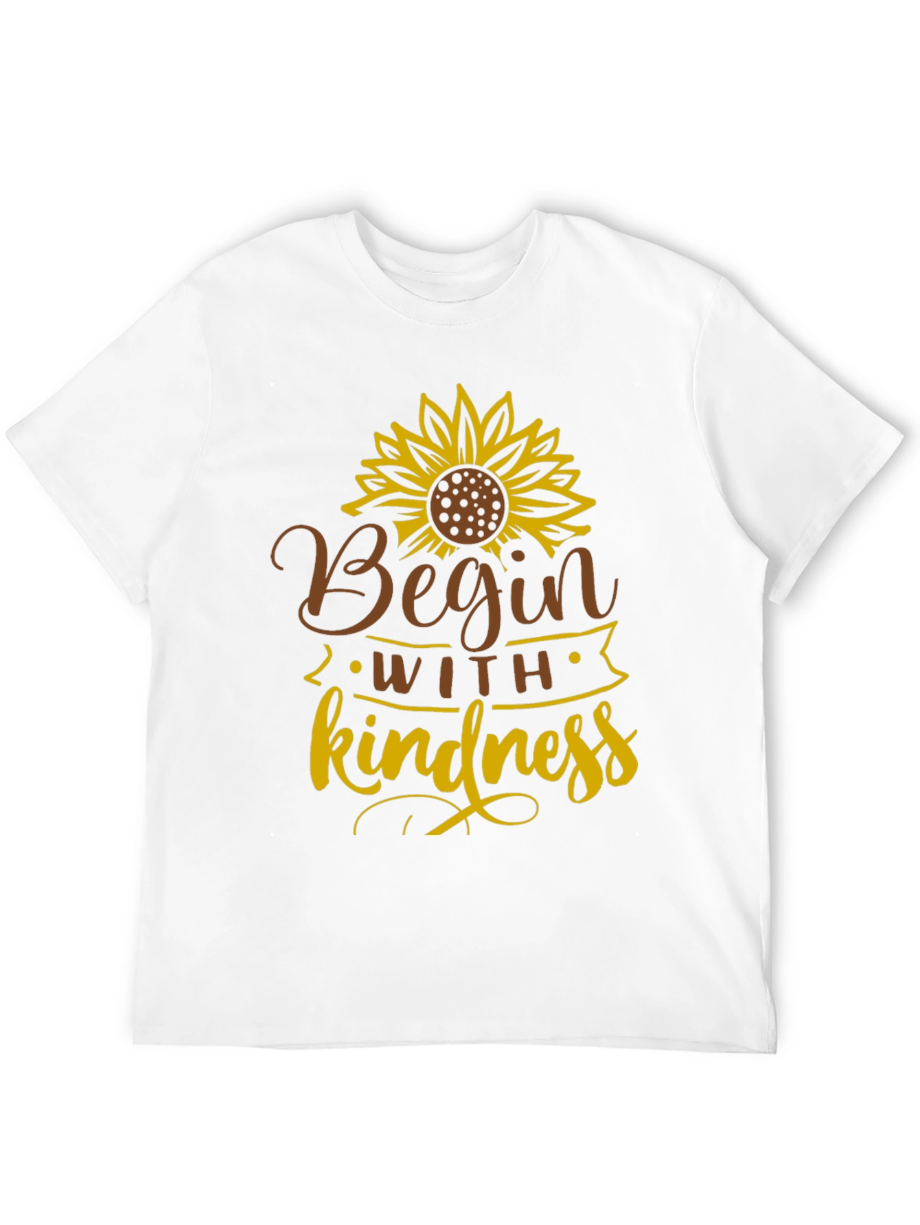 Begin with Kindness Sunflower Graphic Tee