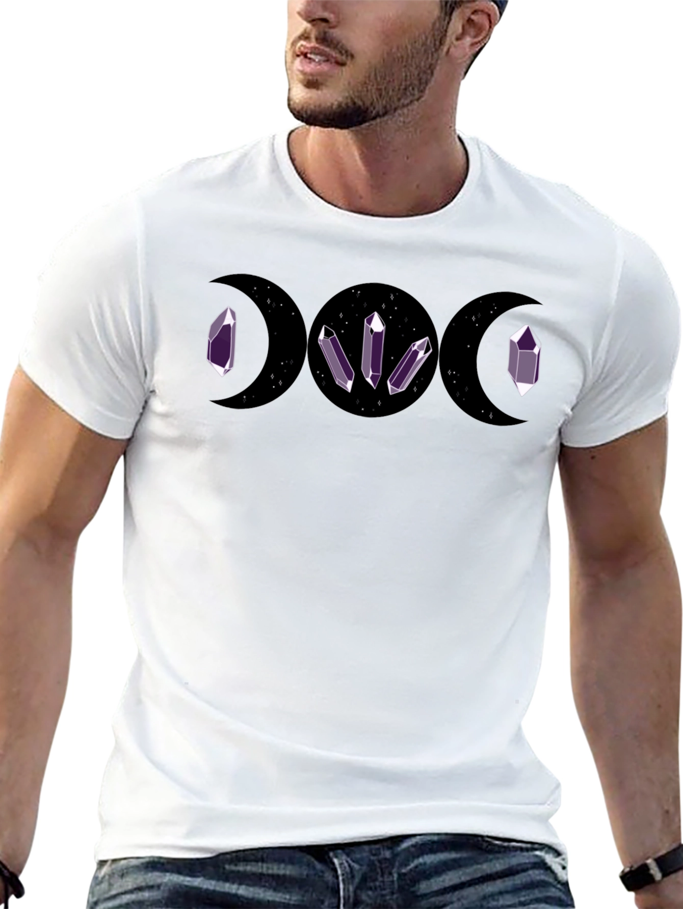 Triple Moon Goddess Crystal T-Shirt