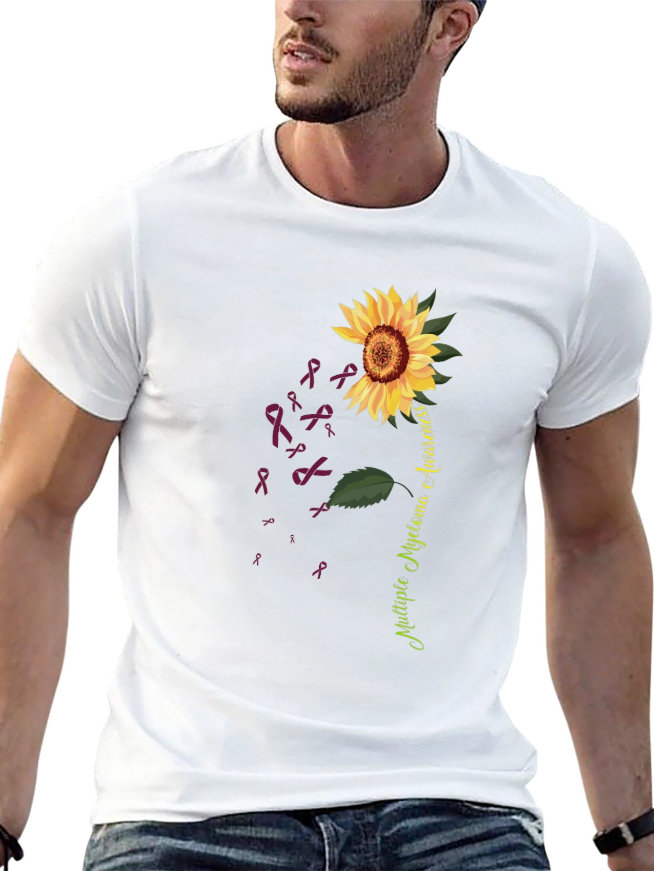 Multiple Myeloma Awareness Sunflower T-Shirt