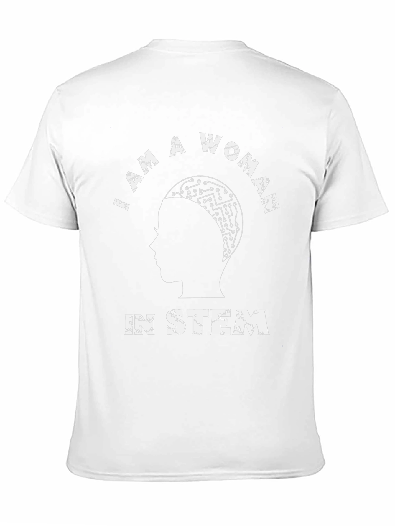 I Am A Woman In STEM Black Graphic Tee