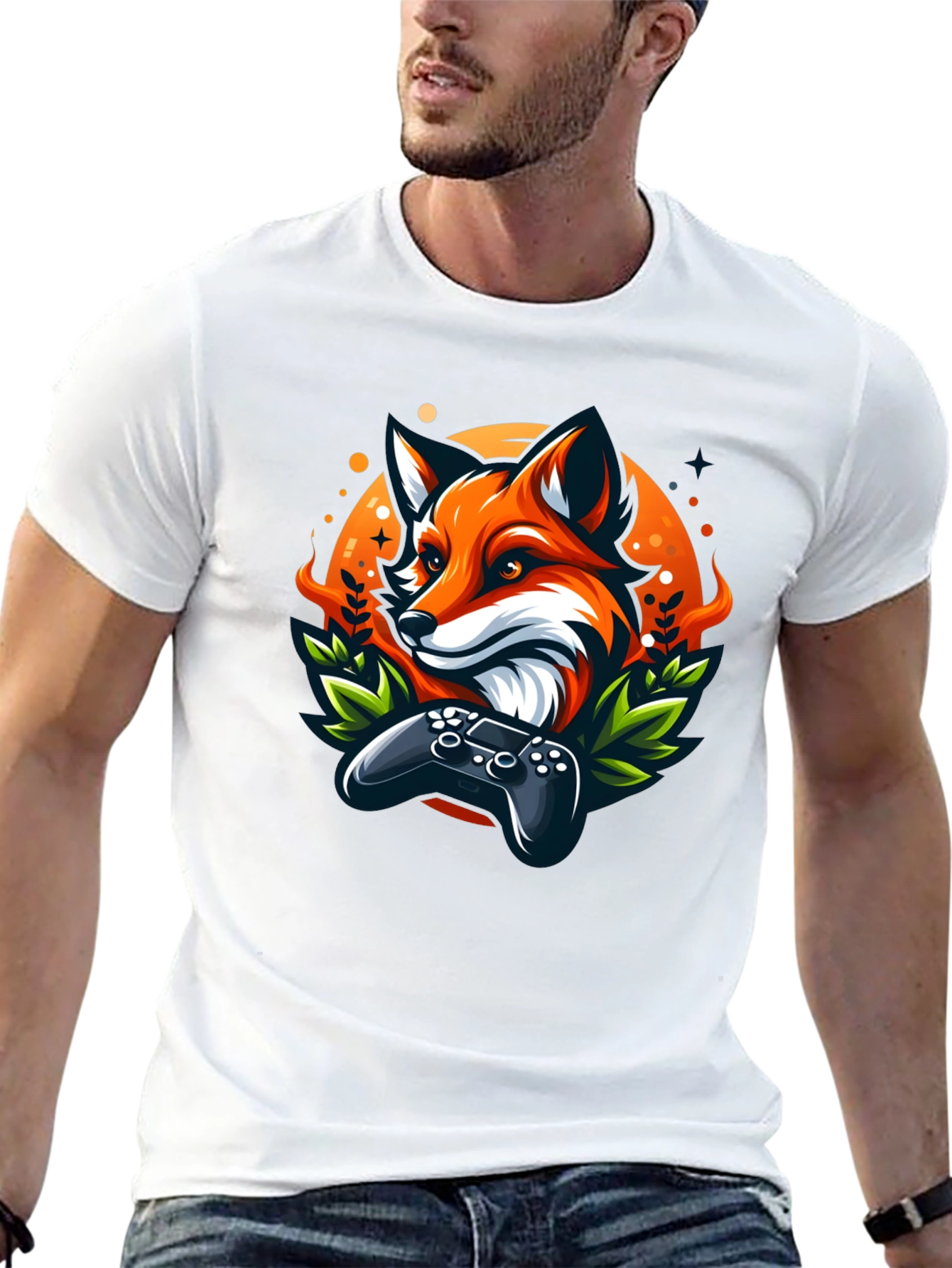 Fox Gamer T-Shirt - Cool Graphic Tee