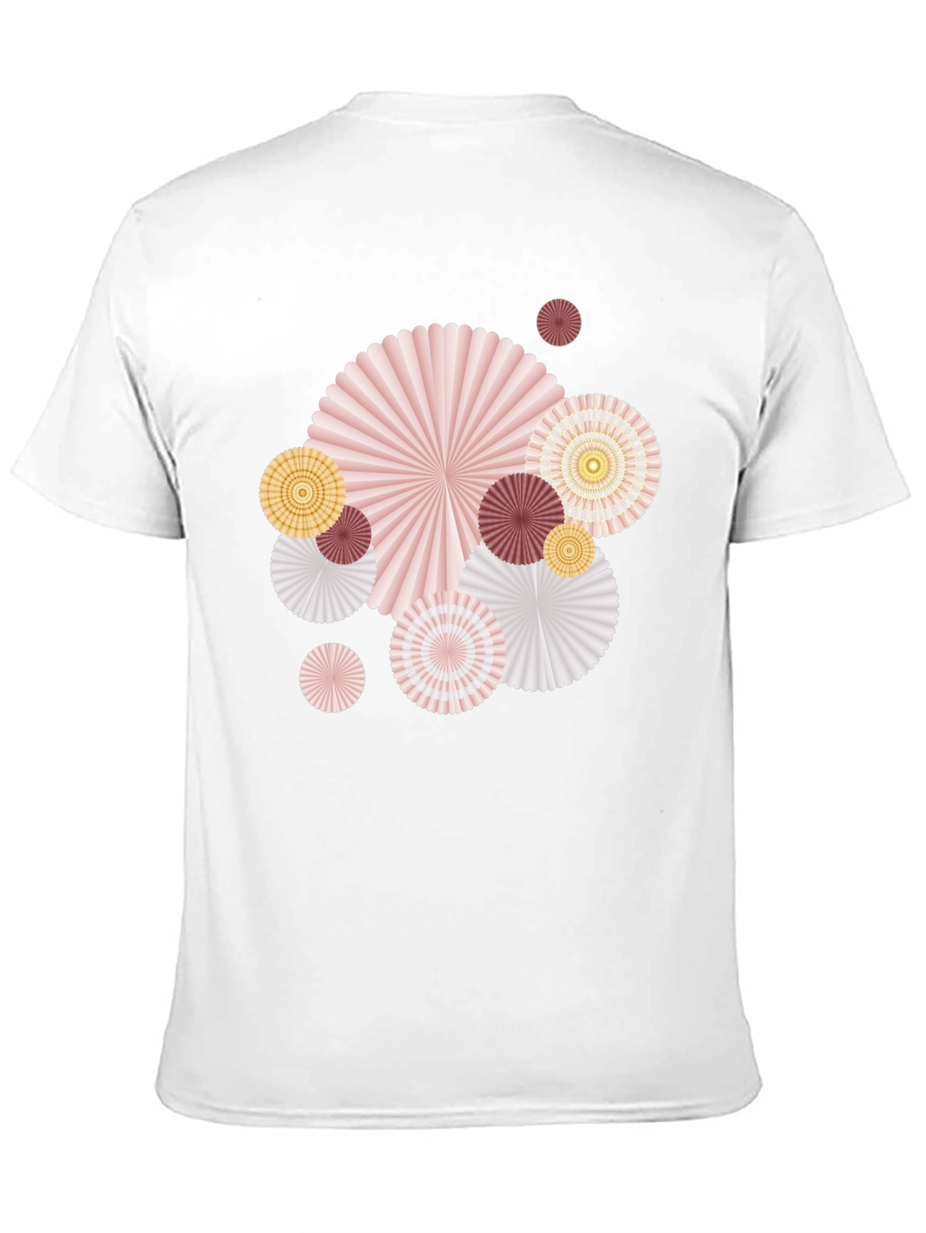 Paper Fan Graphic Tee - Stylish Statement Shirt