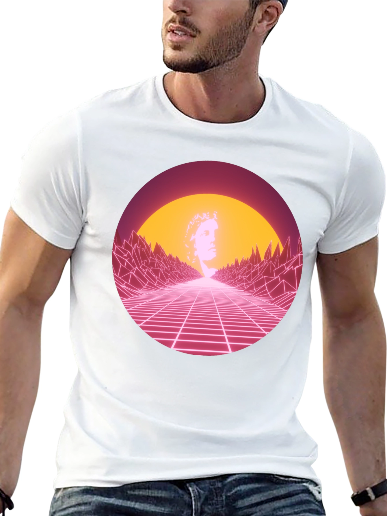 Retro Wave T-Shirt - 80s Synthwave Design