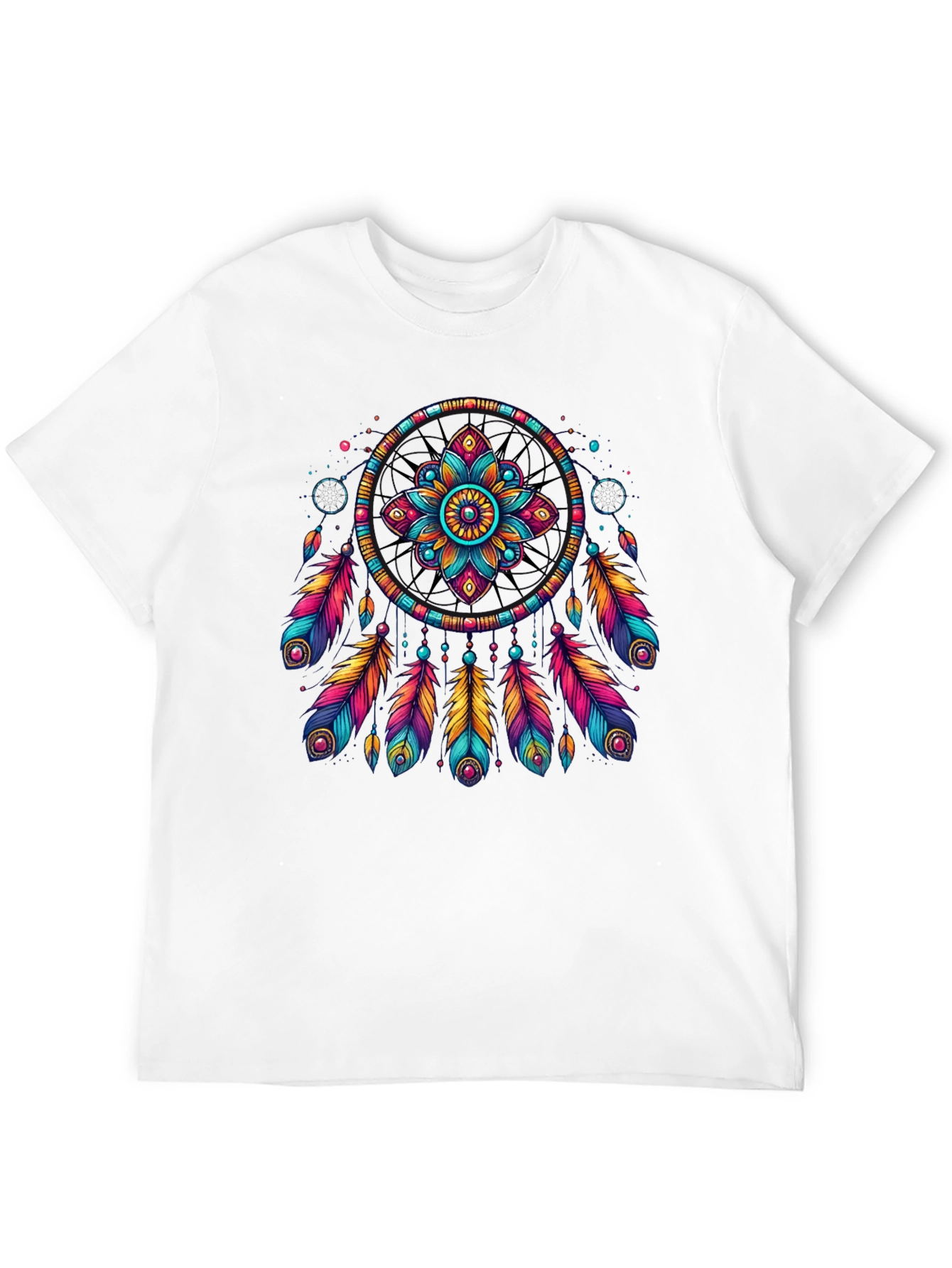 Dreamcatcher Graphic Print Black T-Shirt