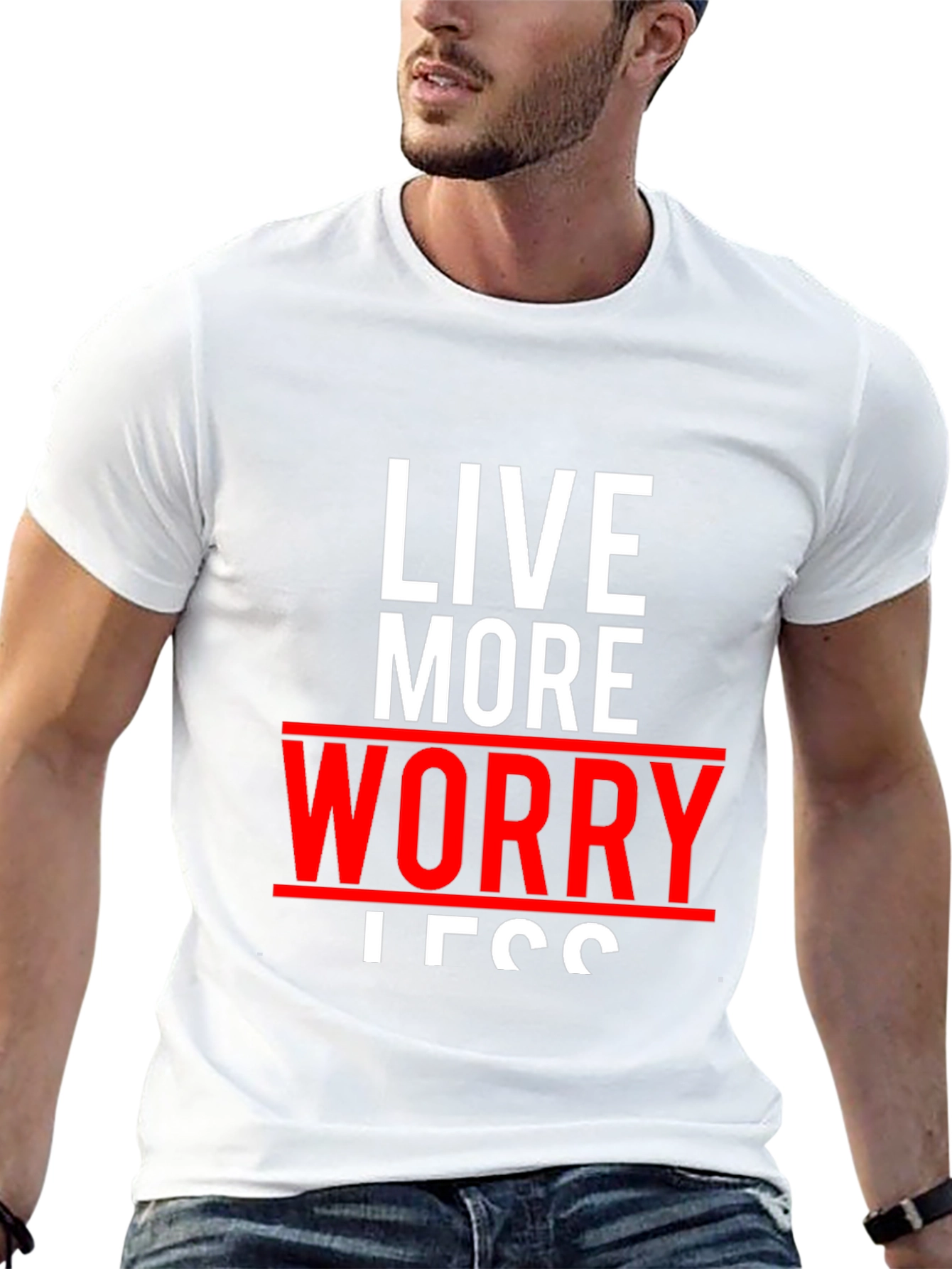 Live More Worry Less Graphic Tee