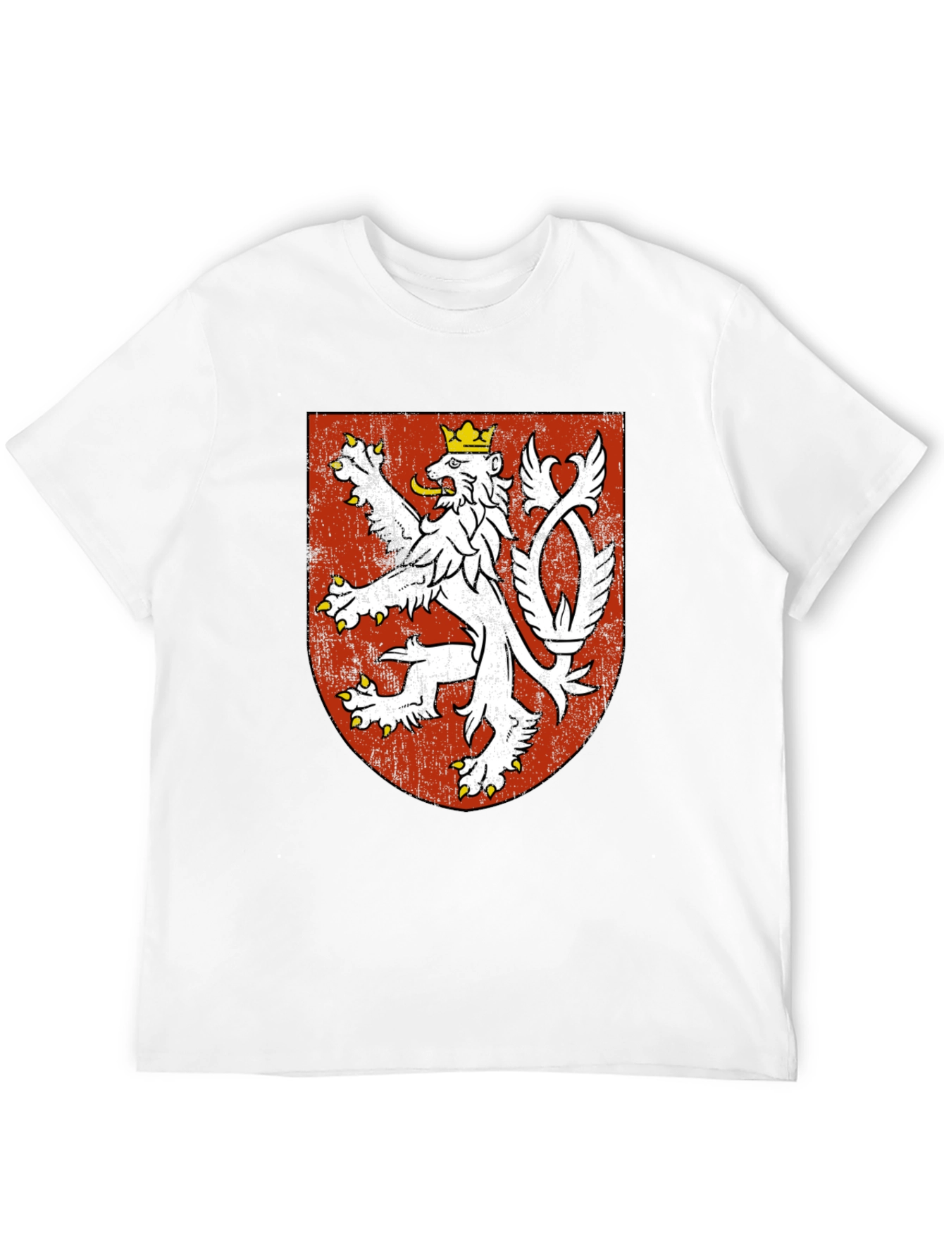 Czech Republic Lion Crest Black T-Shirt