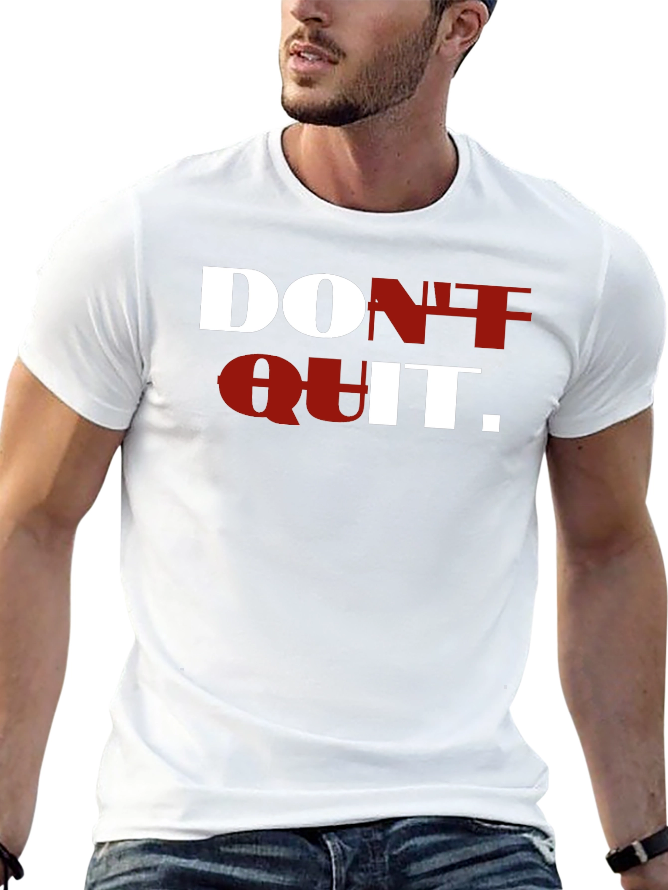 Motivational Dont Quit T-Shirt - Black