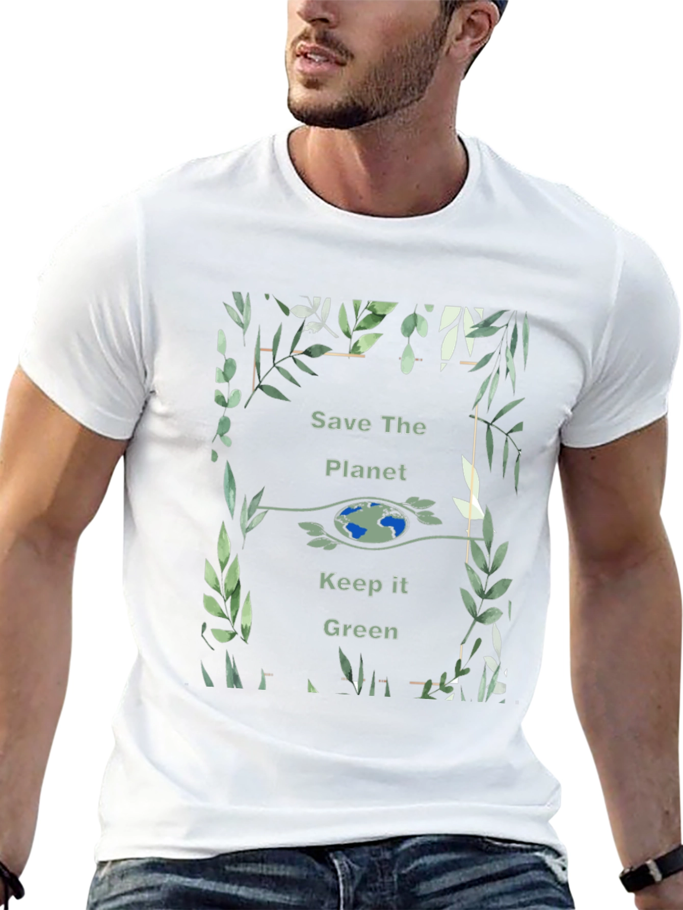 Eco-Friendly Save The Planet Graphic T-Shirt