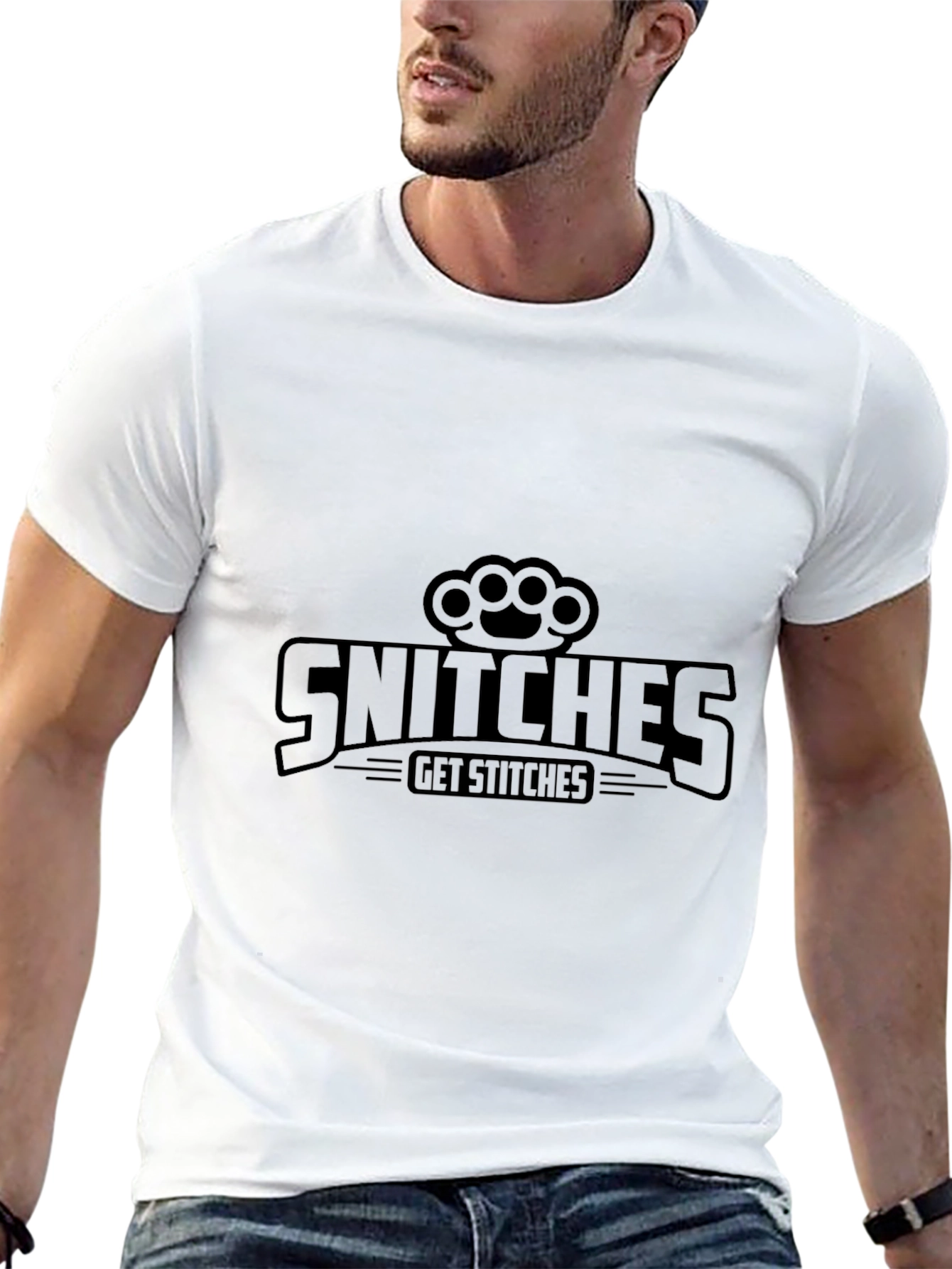 Snitches Get Stitches Graphic Tee