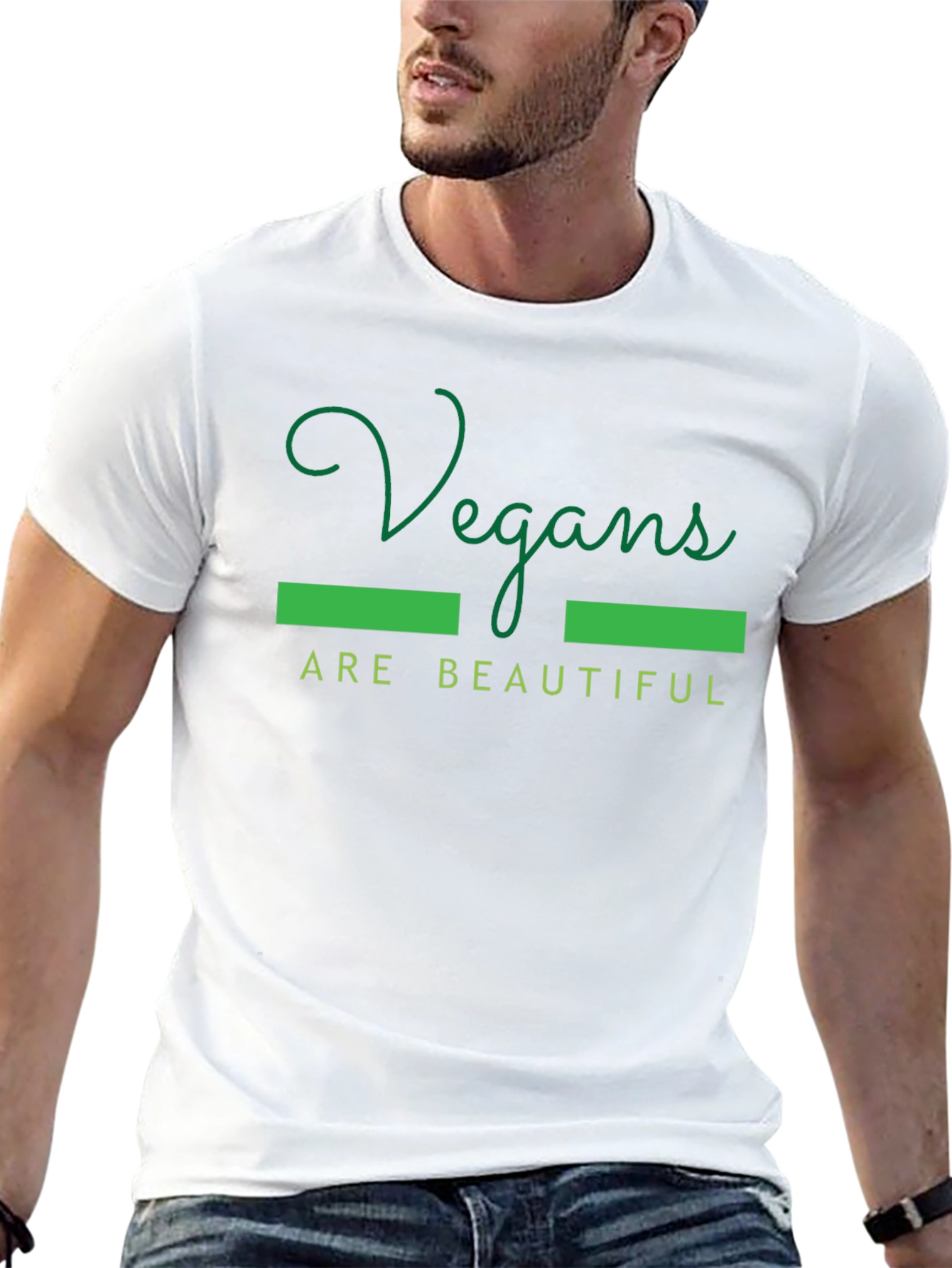 Vegan Pride Tee - Vegans are Beautiful Black T-Shirt