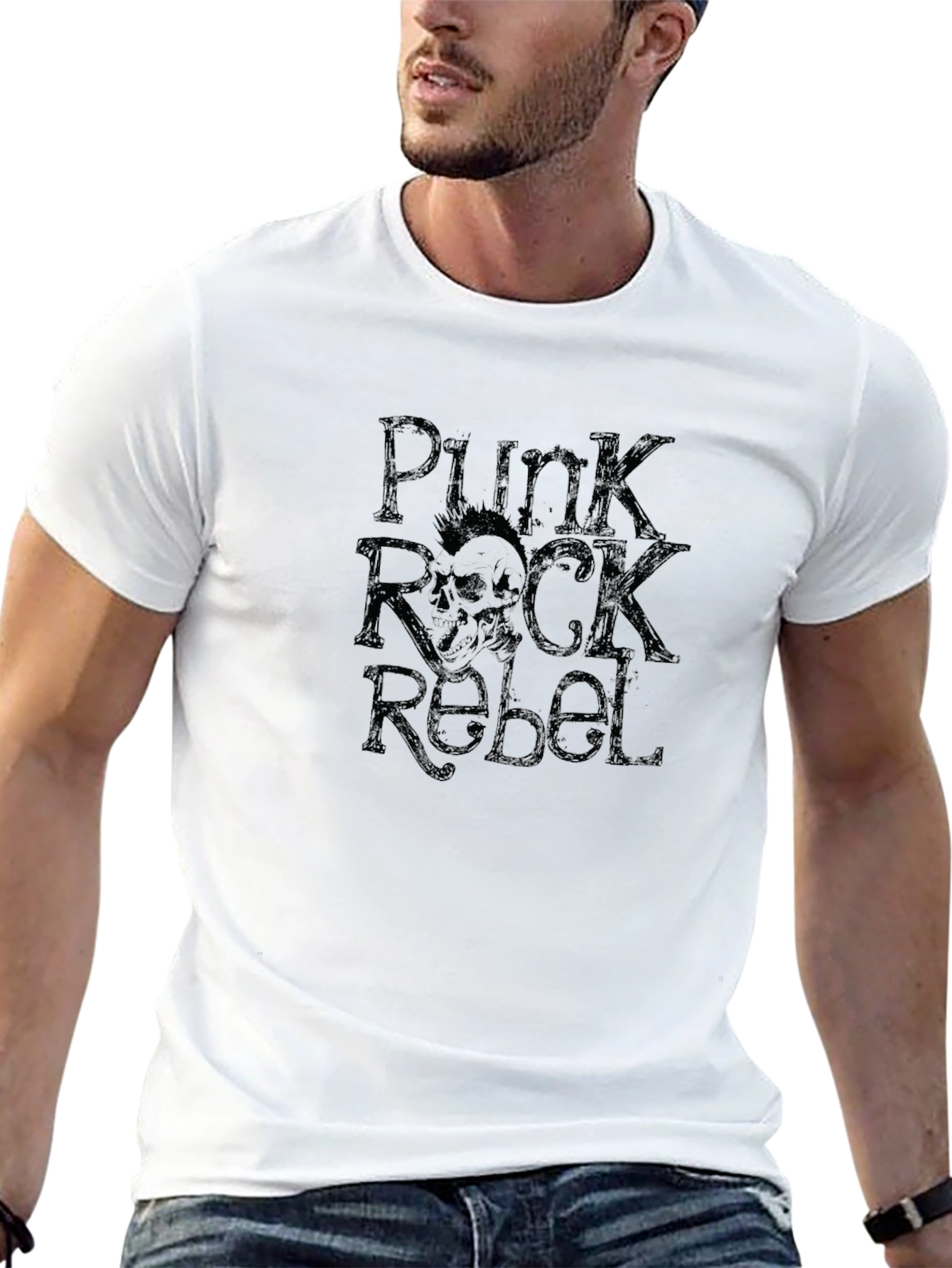 Punk Rock Rebel Graphic T-Shirt