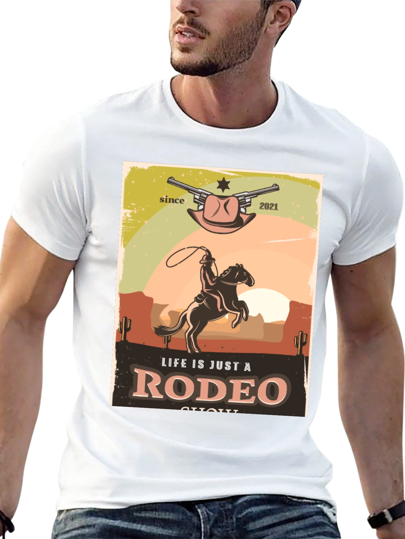 Life Is Just A Rodeo T-Shirt - Western Design