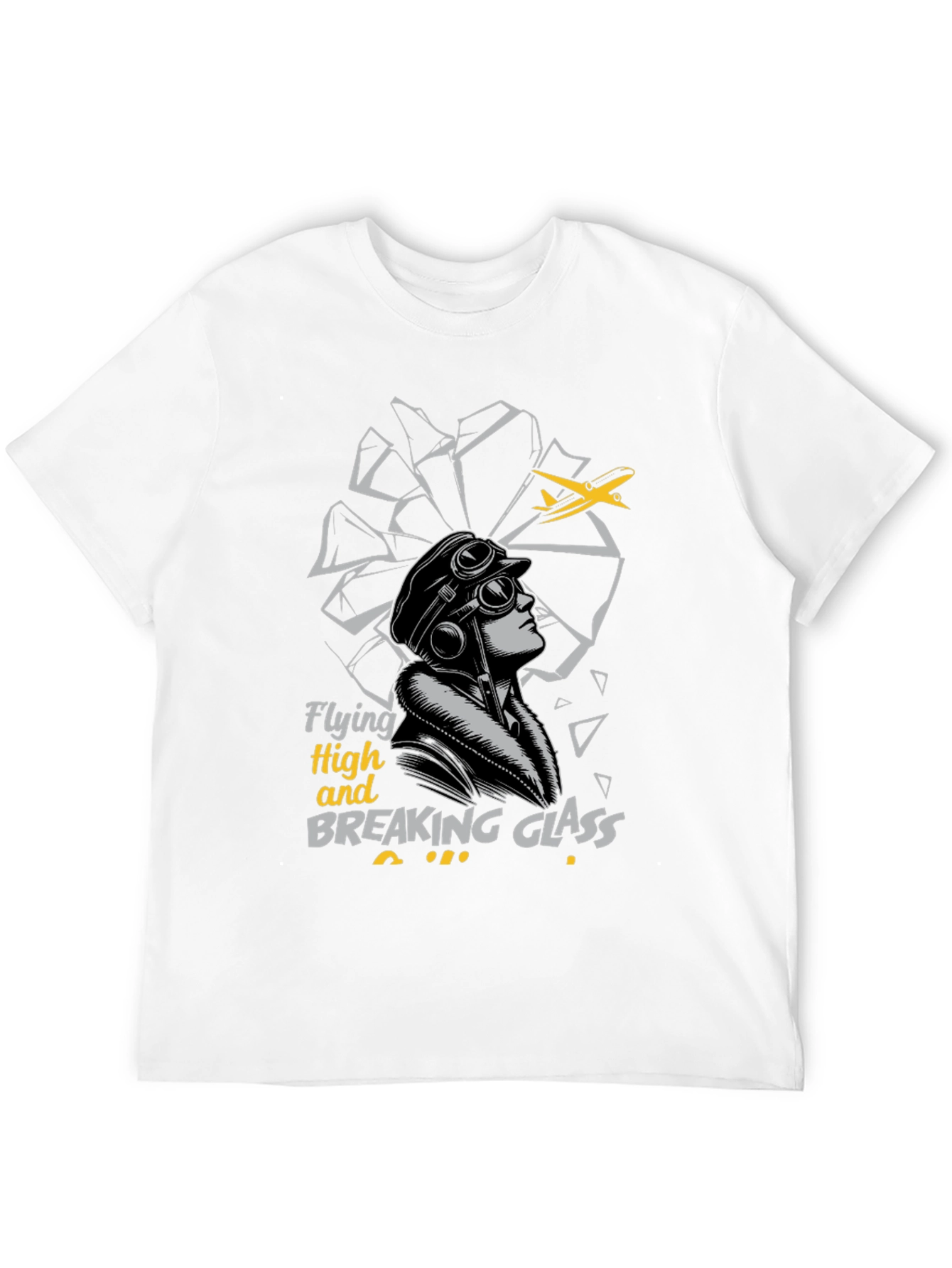 Flying High Pilot Graphic Tee - Black