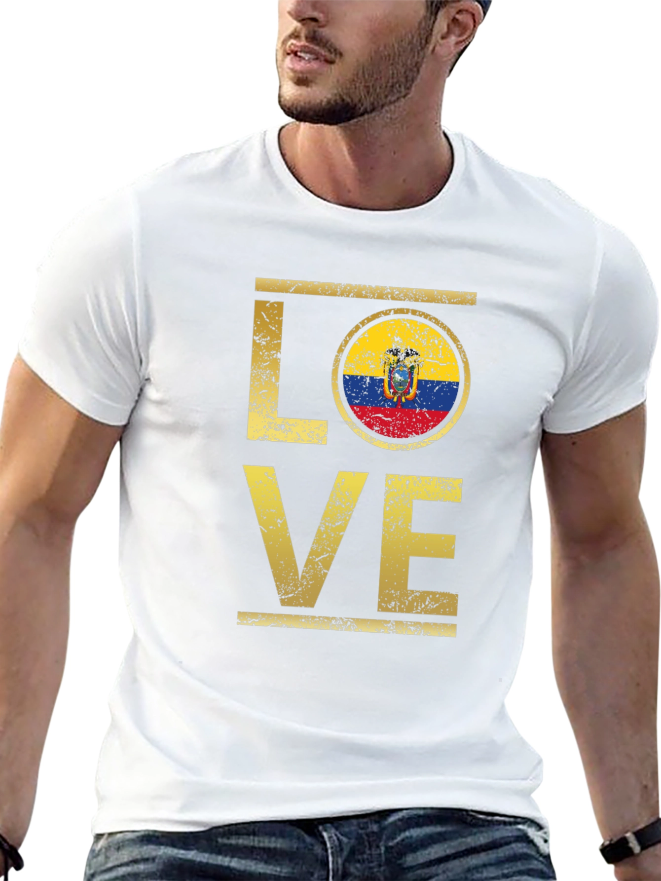 Ecuador Flag Love T-Shirt