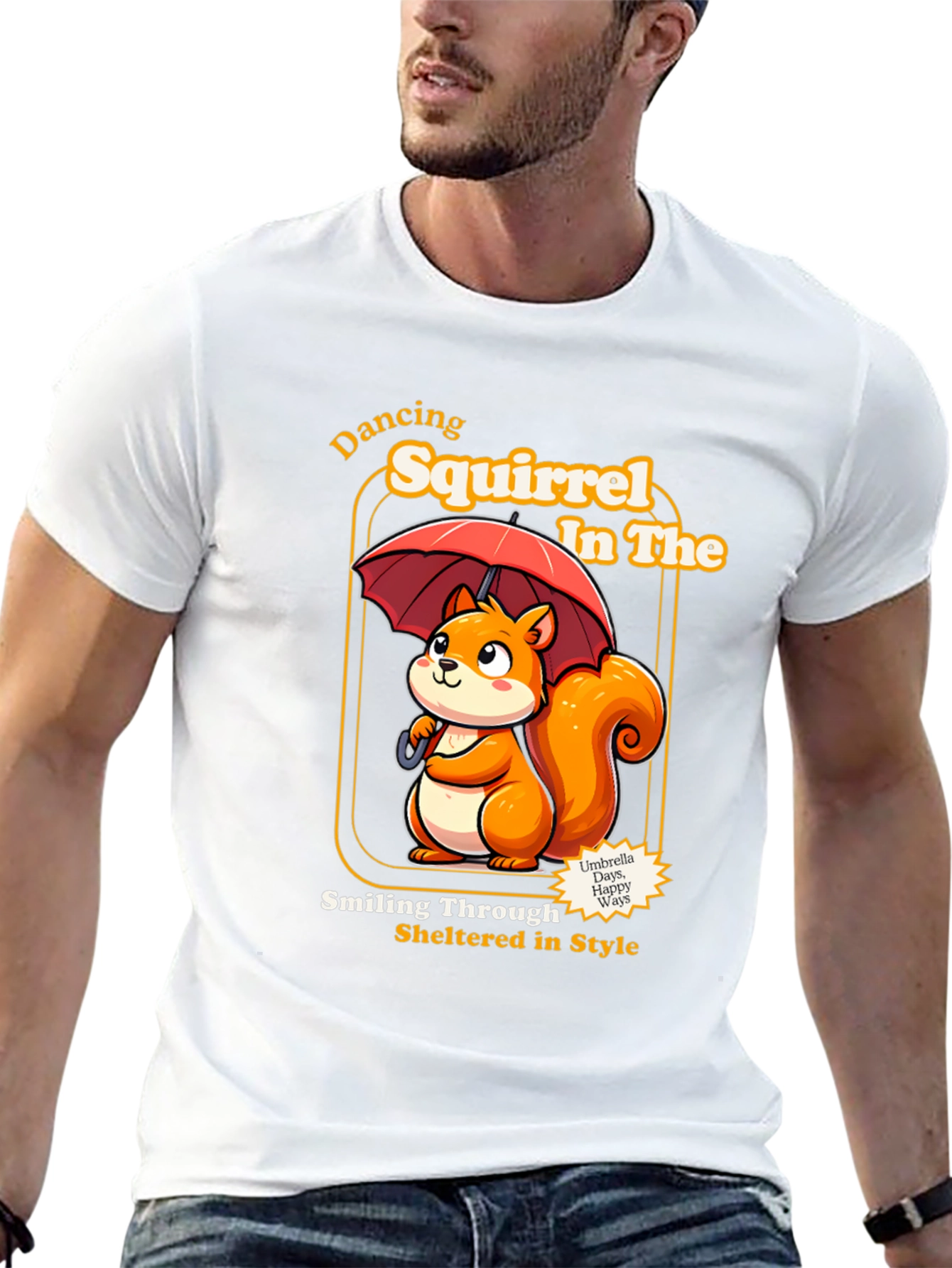Dancing Squirrel Graphic Tee - Sheltered in Style