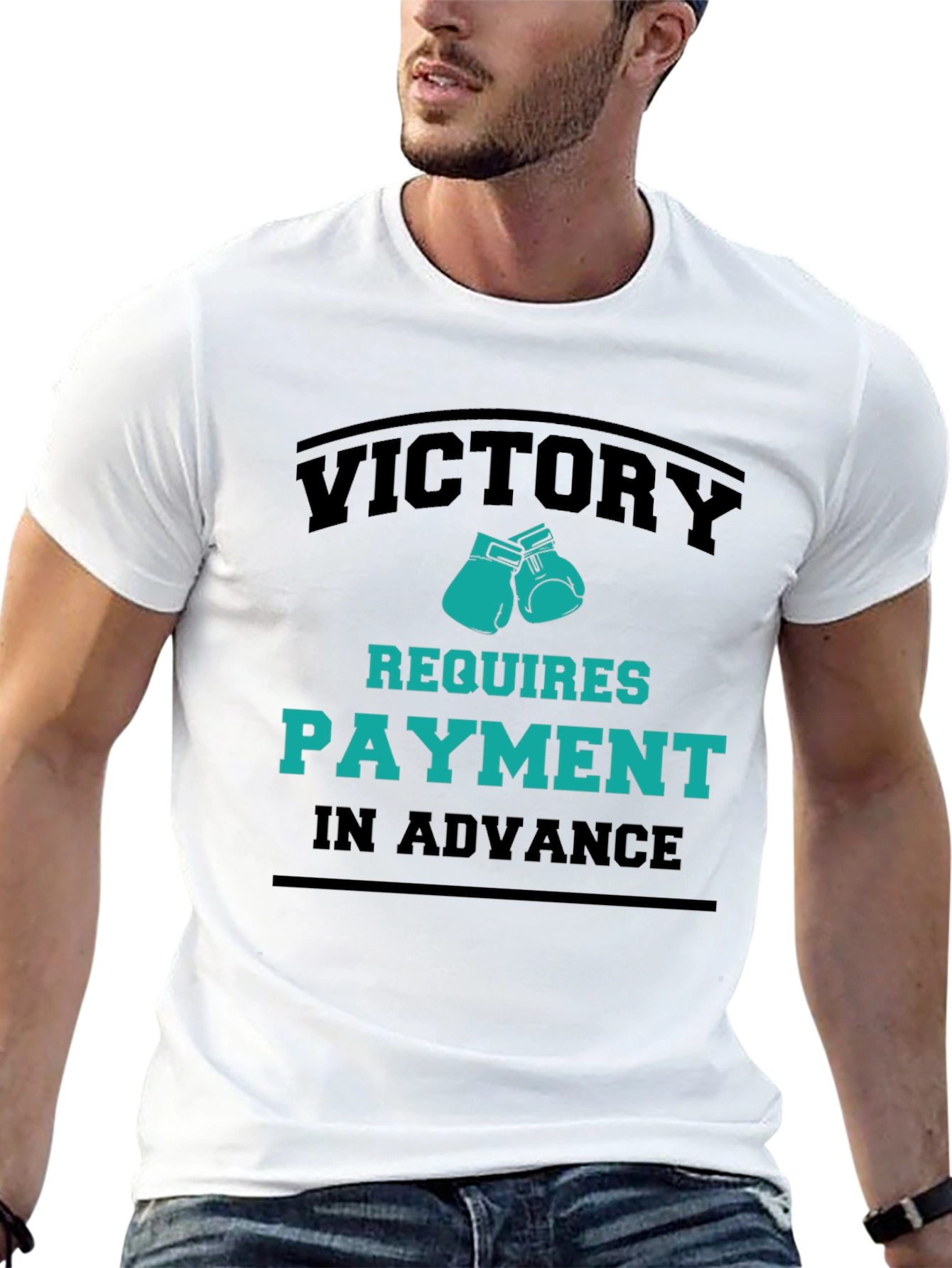 Victory Requires Payment T-Shirt - Boxing Gloves Design