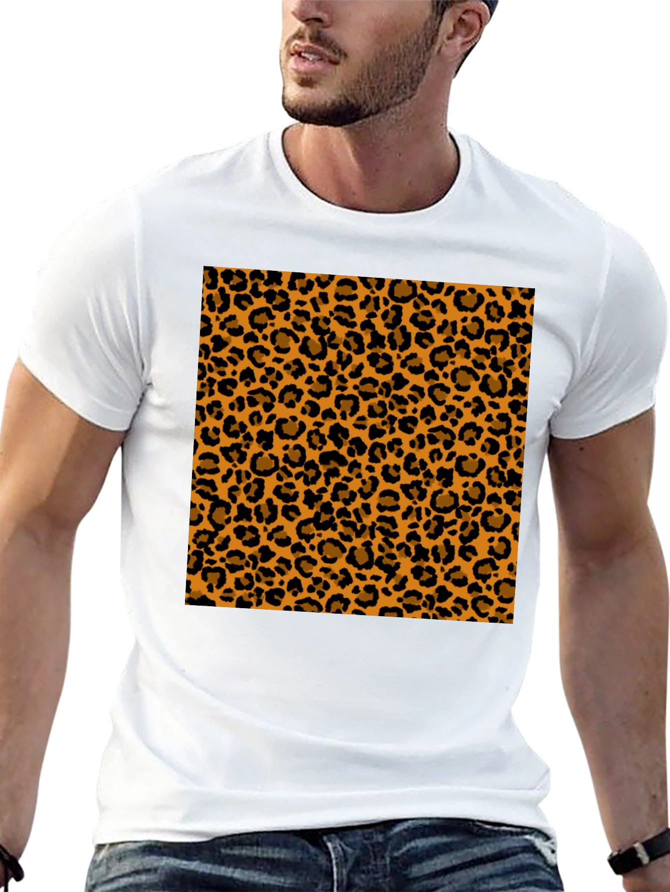 Leopard Print T-Shirt - Bold Animal Pattern Tee