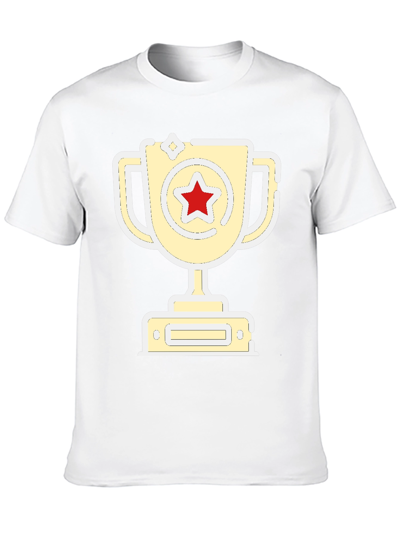 Champion Tee: Red Star Trophy Graphic T-Shirt