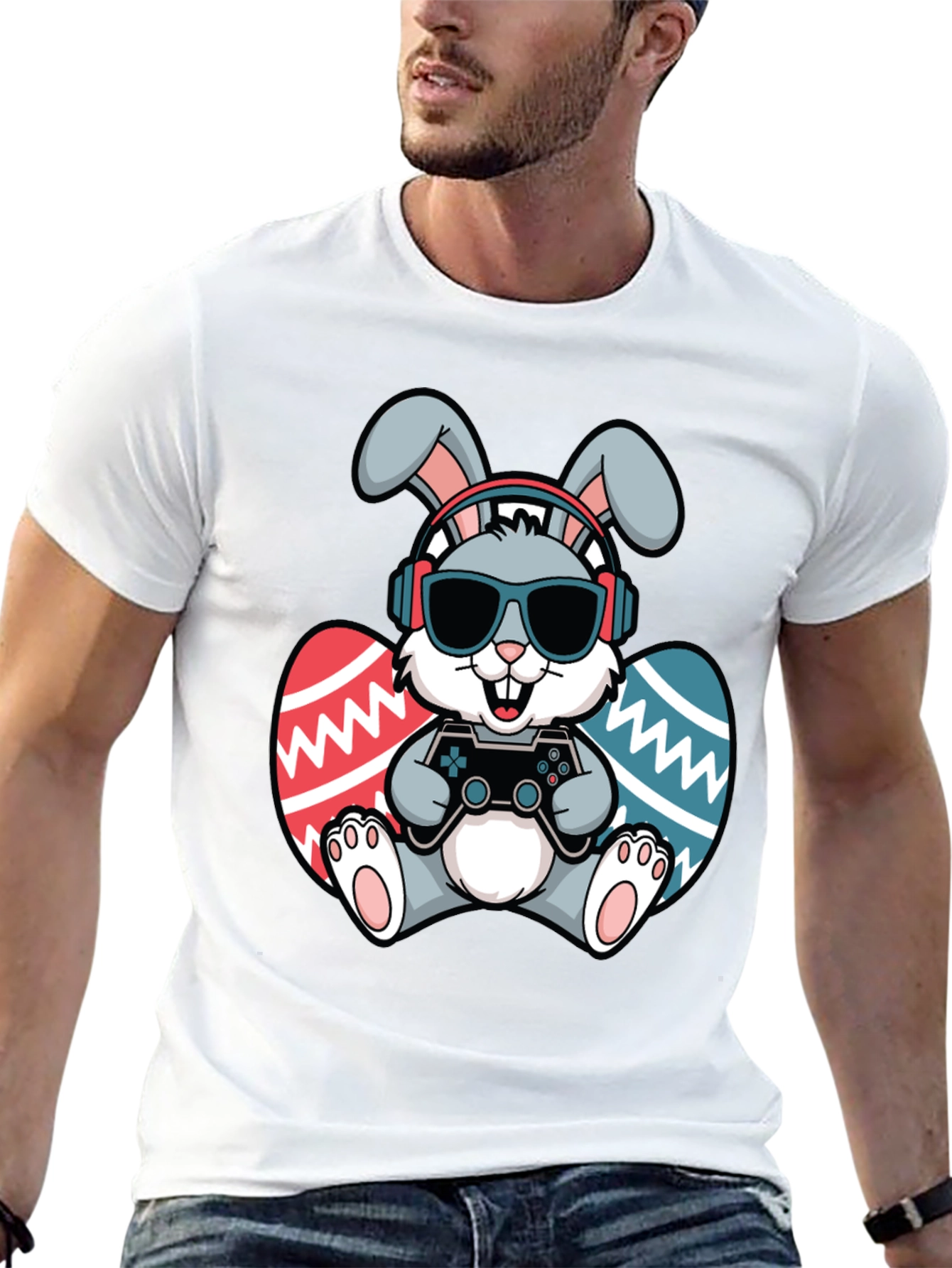 Gamer Easter Bunny T-Shirt - Funny Easter Shirt