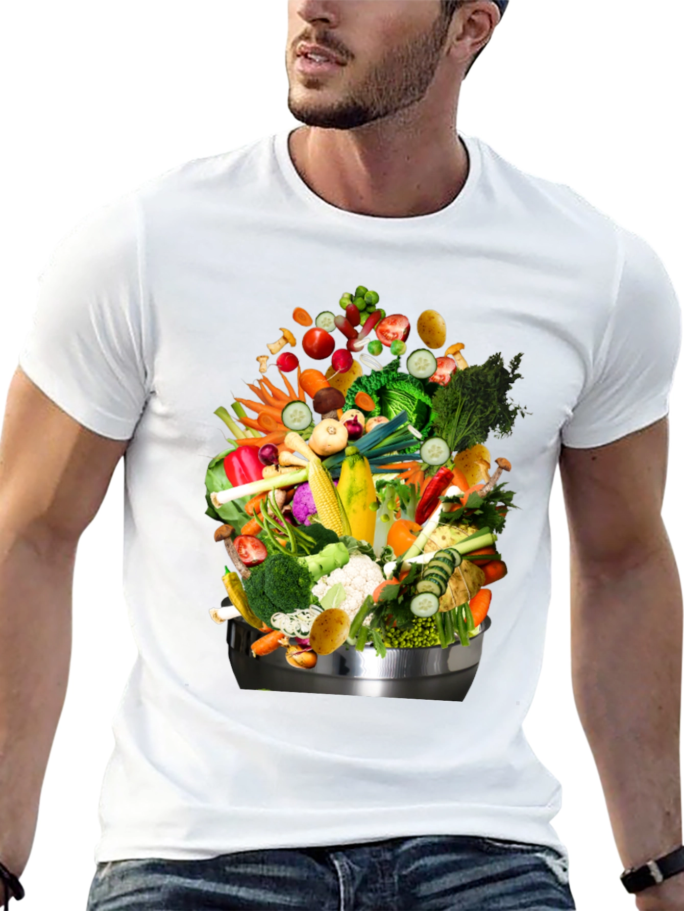 Vegetable Medley Graphic Tee - Fresh & Fun!