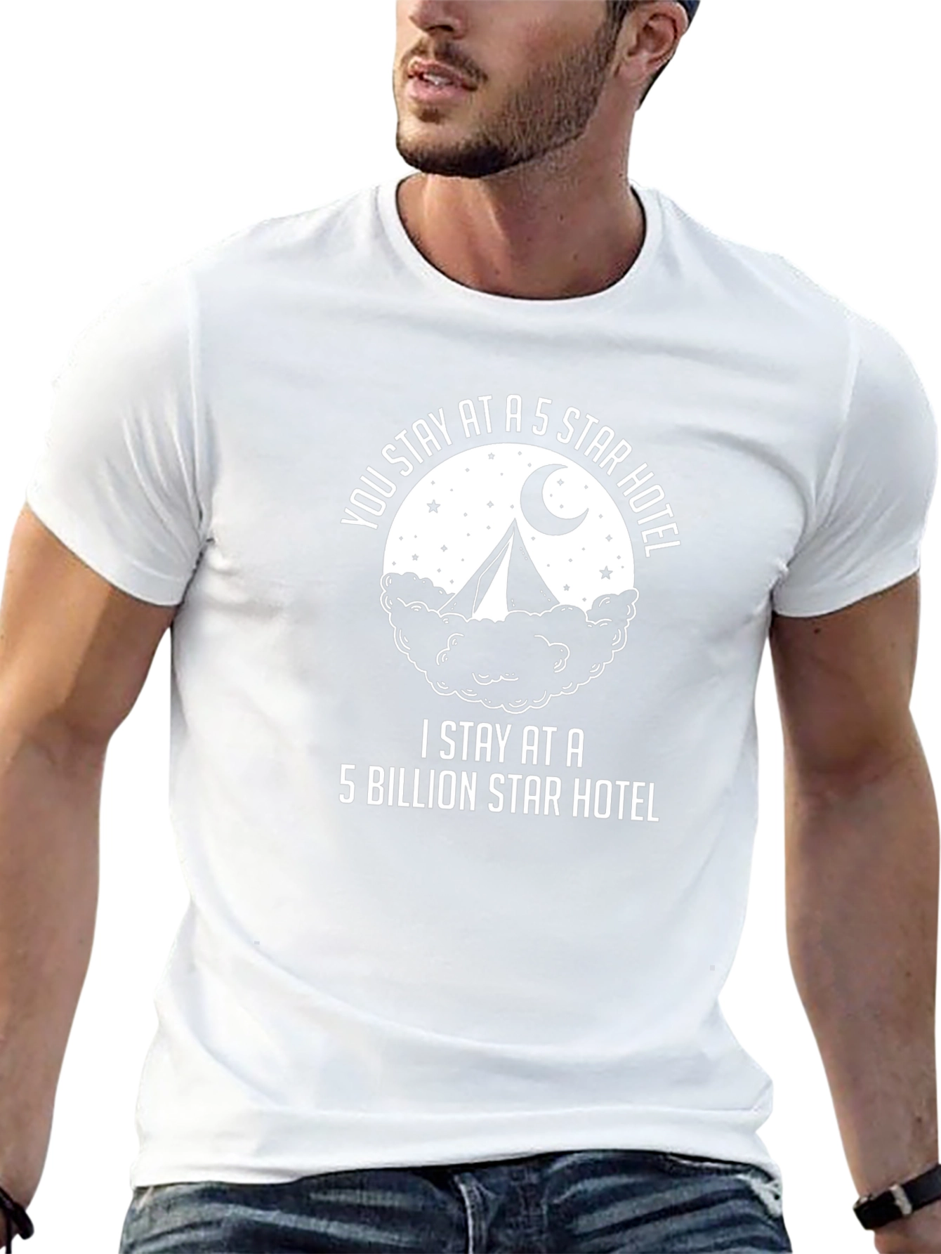5 Billion Star Hotel T-Shirt - Camping Lover Tee
