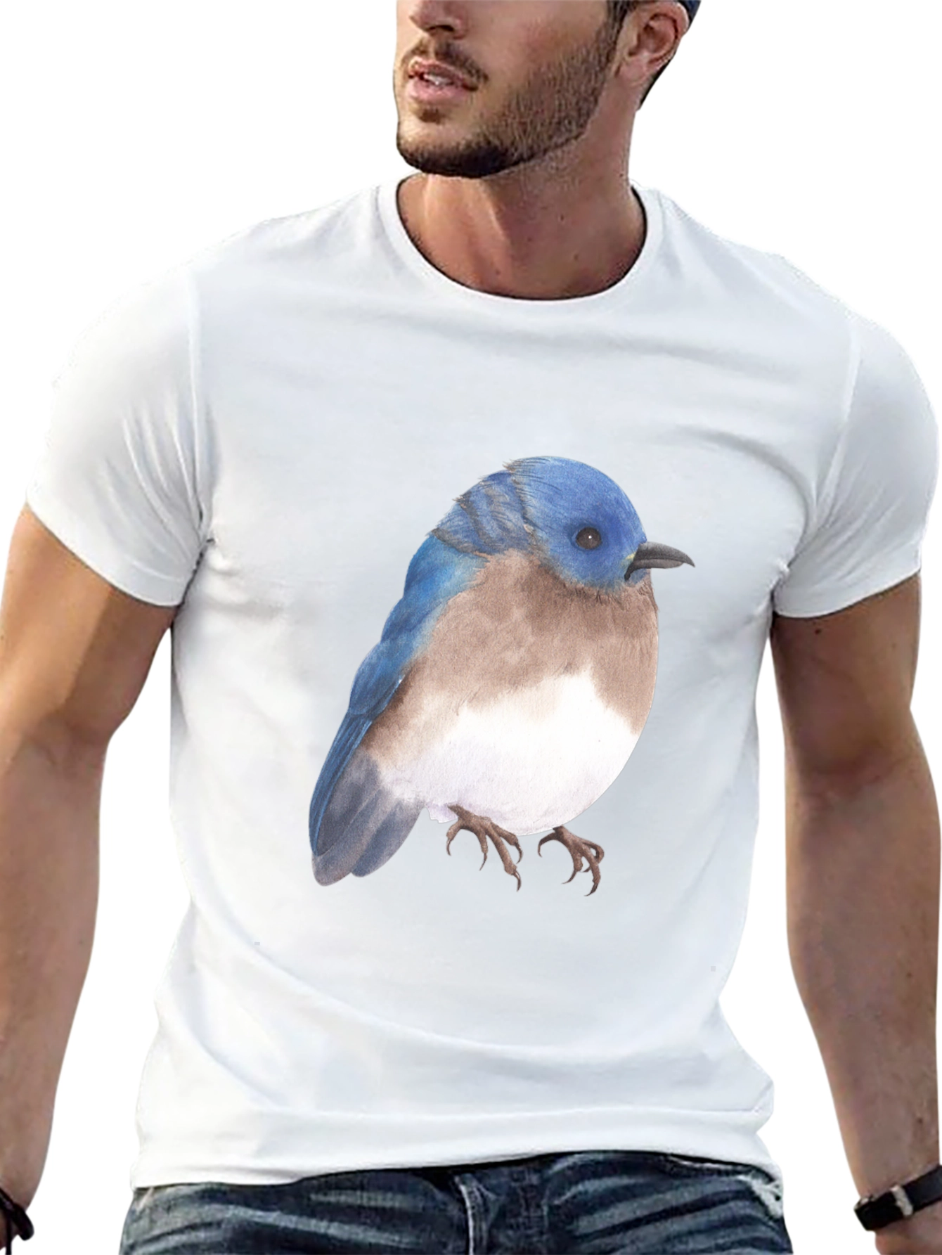 Bluebird Graphic Tee - Nature Inspired T-Shirt