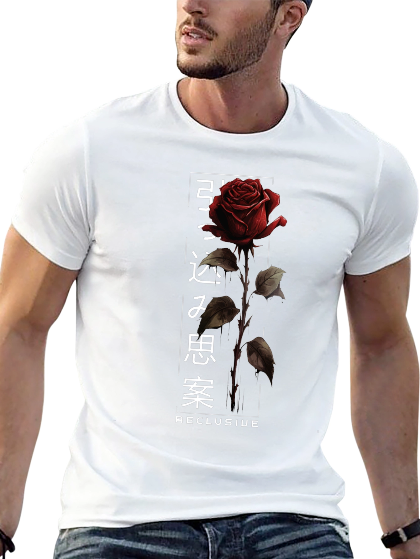 Rose Graphic Print Tee - Reclusive Style