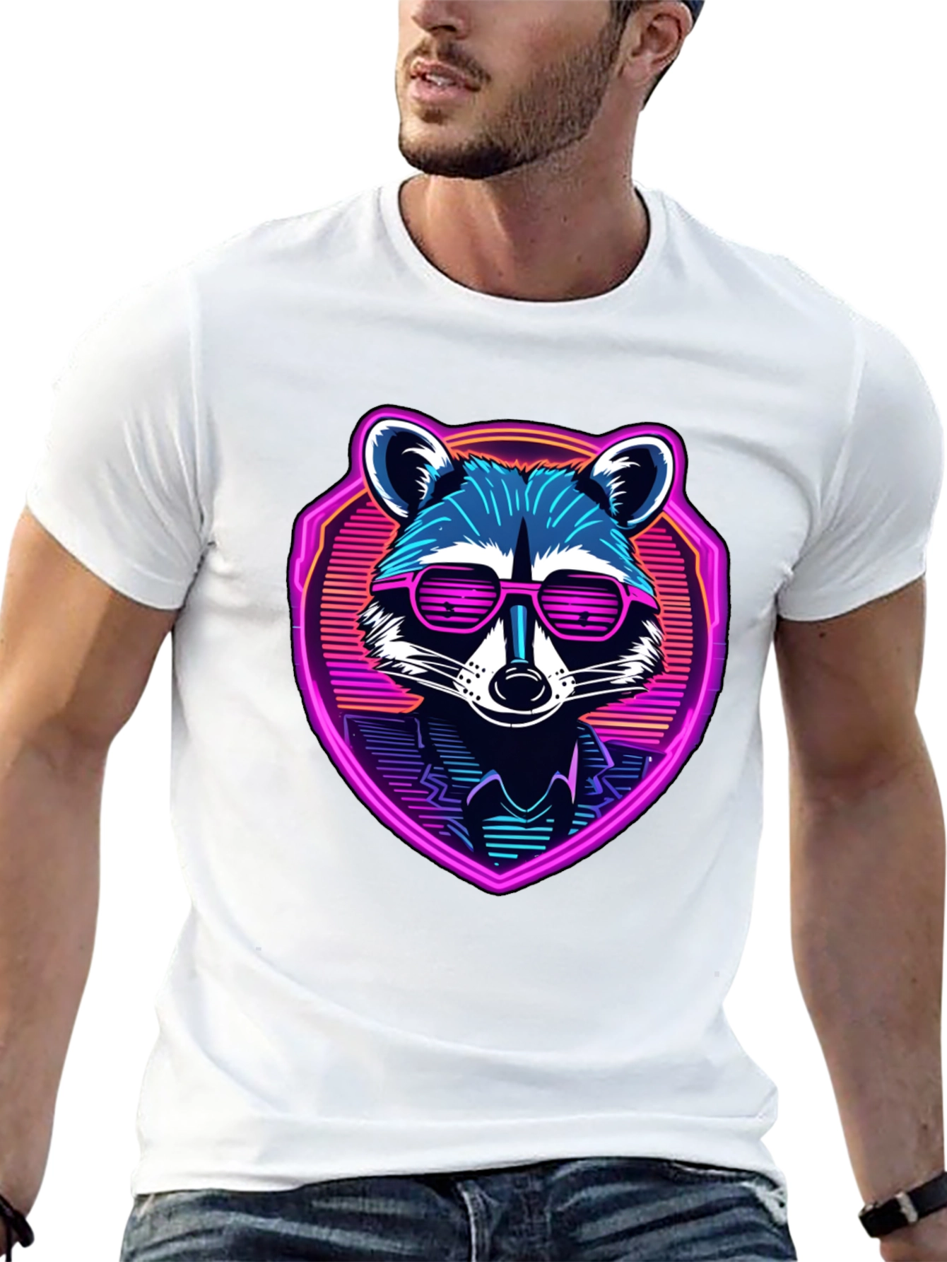 Retro Raccoon Graphic Tee