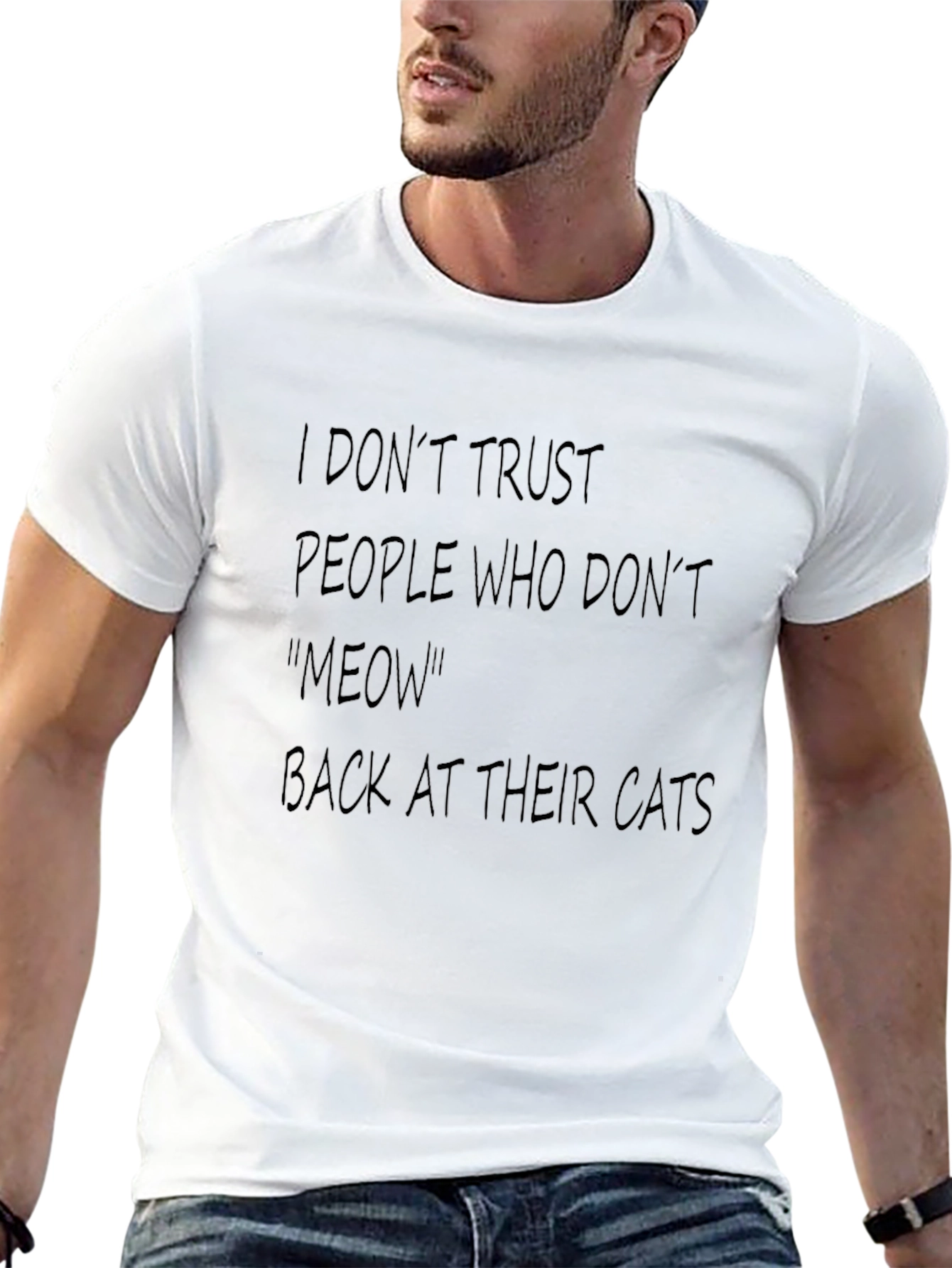 Funny Cat Lover T-Shirt - I Meow Back