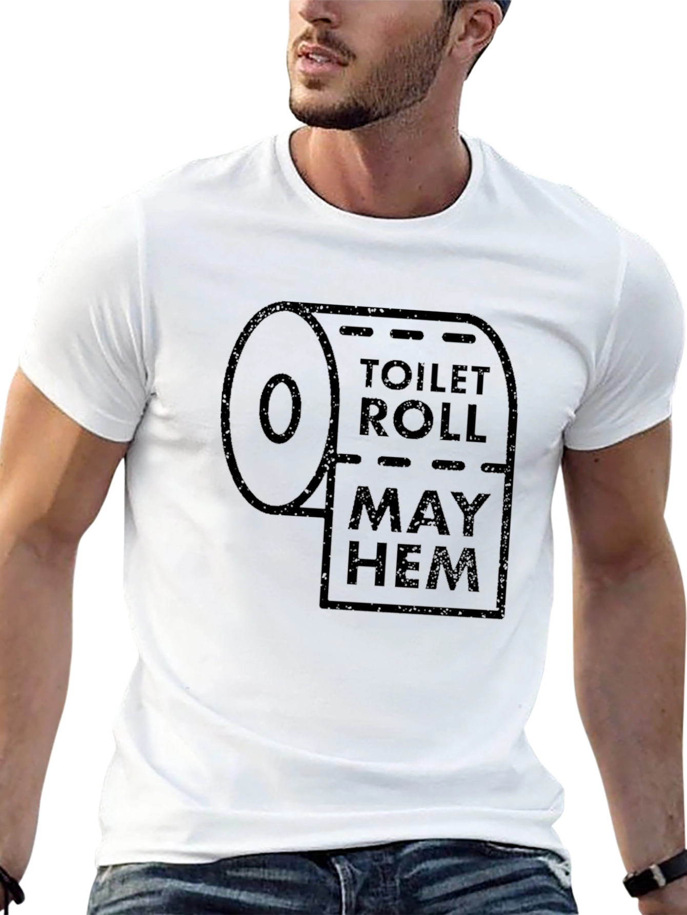 Toilet Roll Mayhem T-Shirt - Funny Graphic Tee