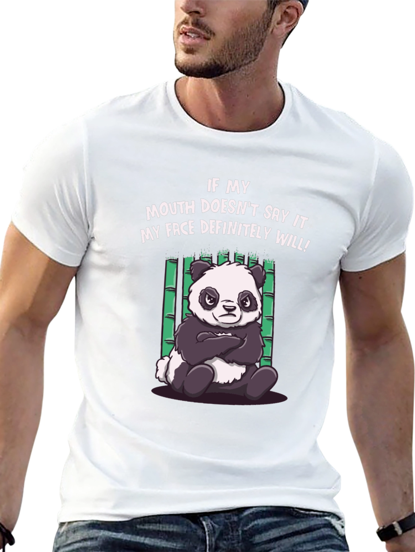 Grumpy Panda T-Shirt - Funny Graphic Tee