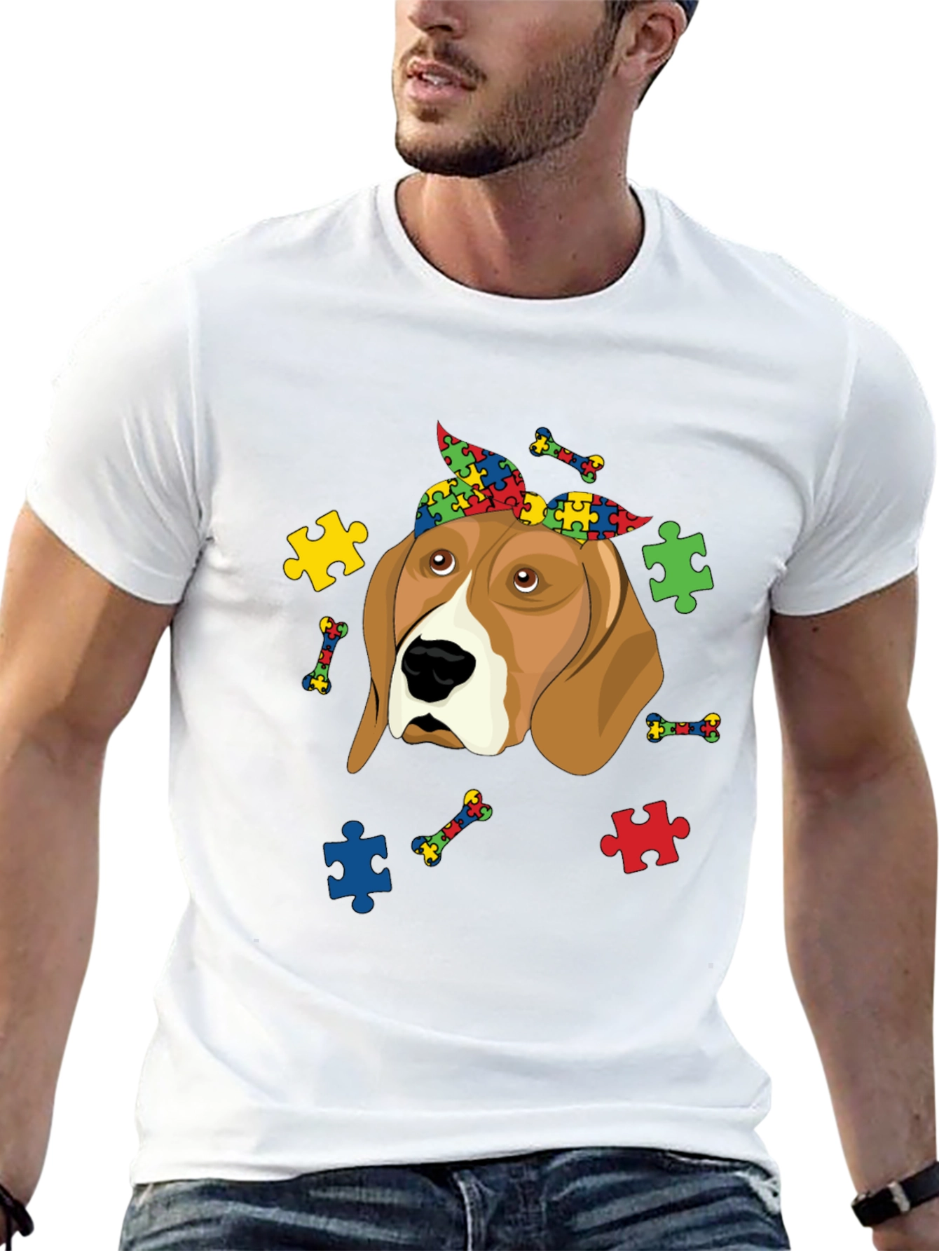 Autism Awareness Beagle T-Shirt