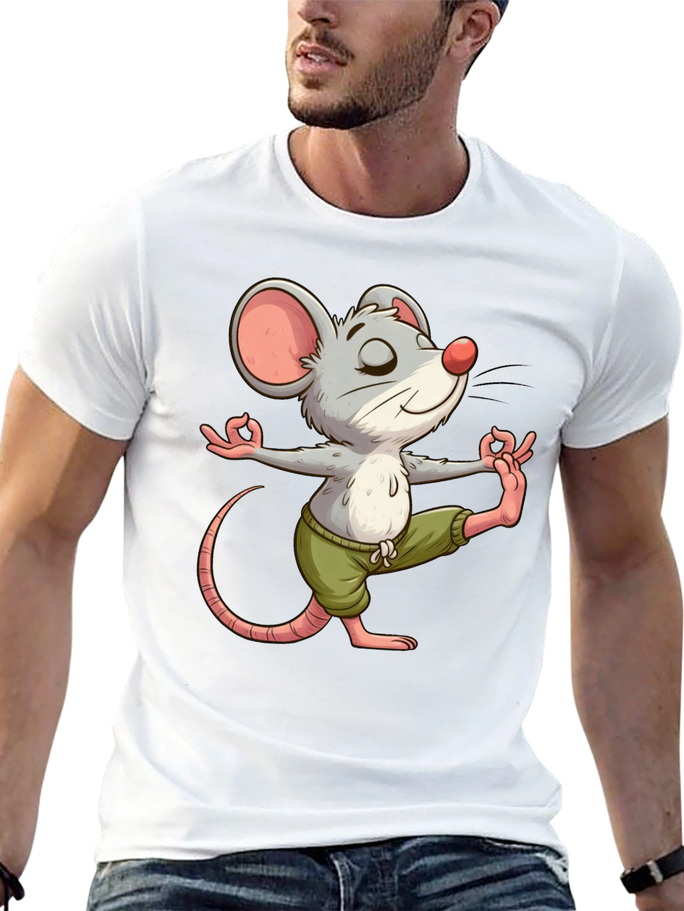 Yoga Mouse Graphic Tee