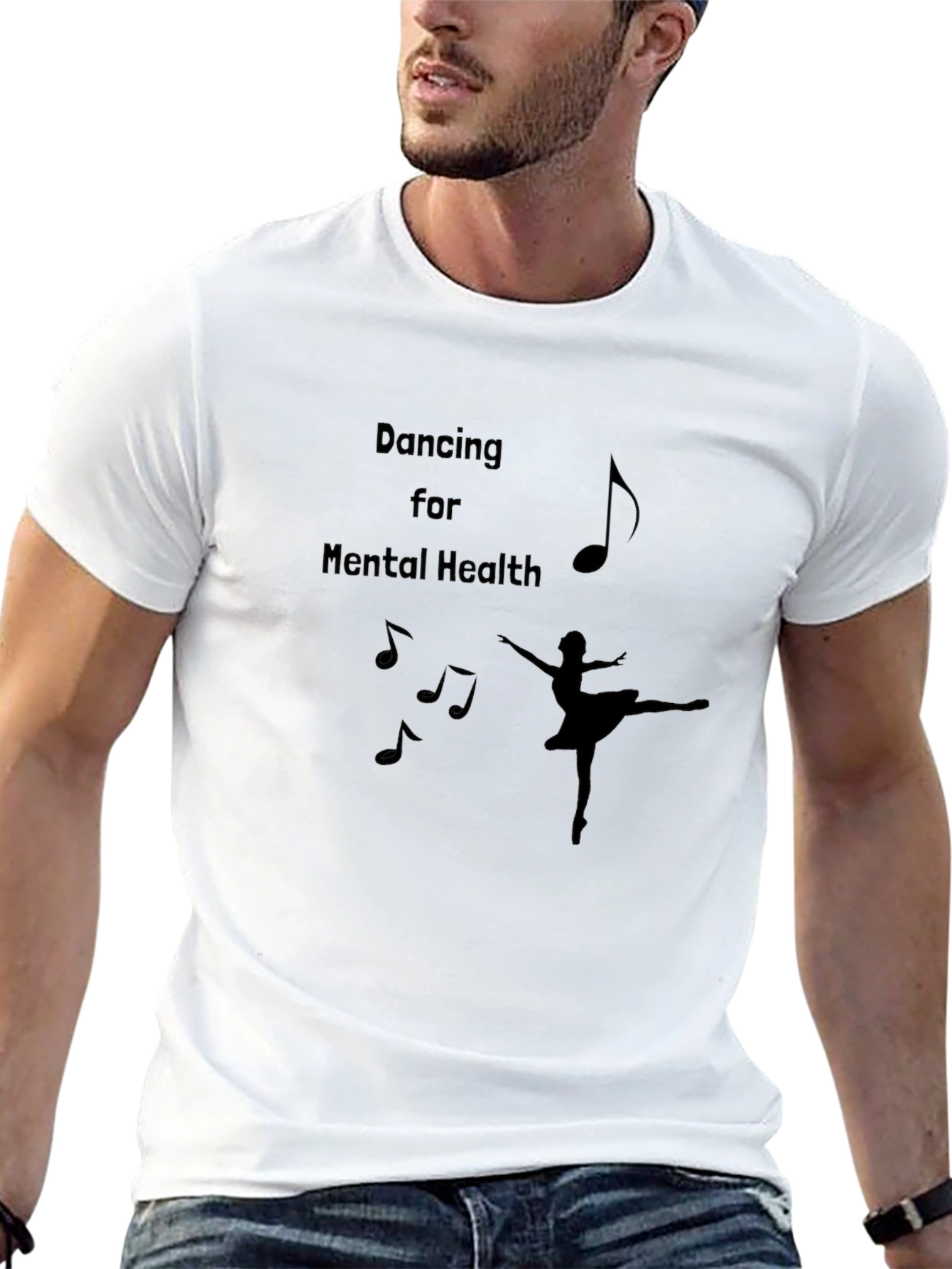Dancing for Mental Health Black T-Shirt