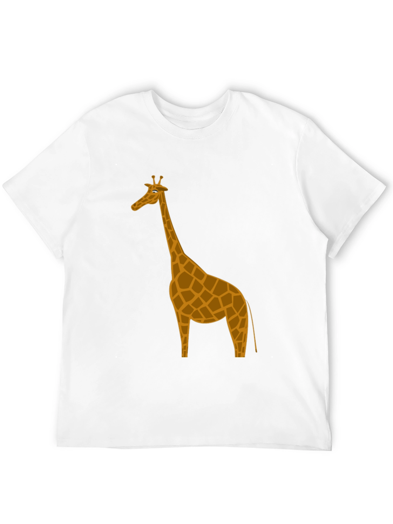 Giraffe Graphic Tee - Soft Cotton Crew Neck T-Shirt