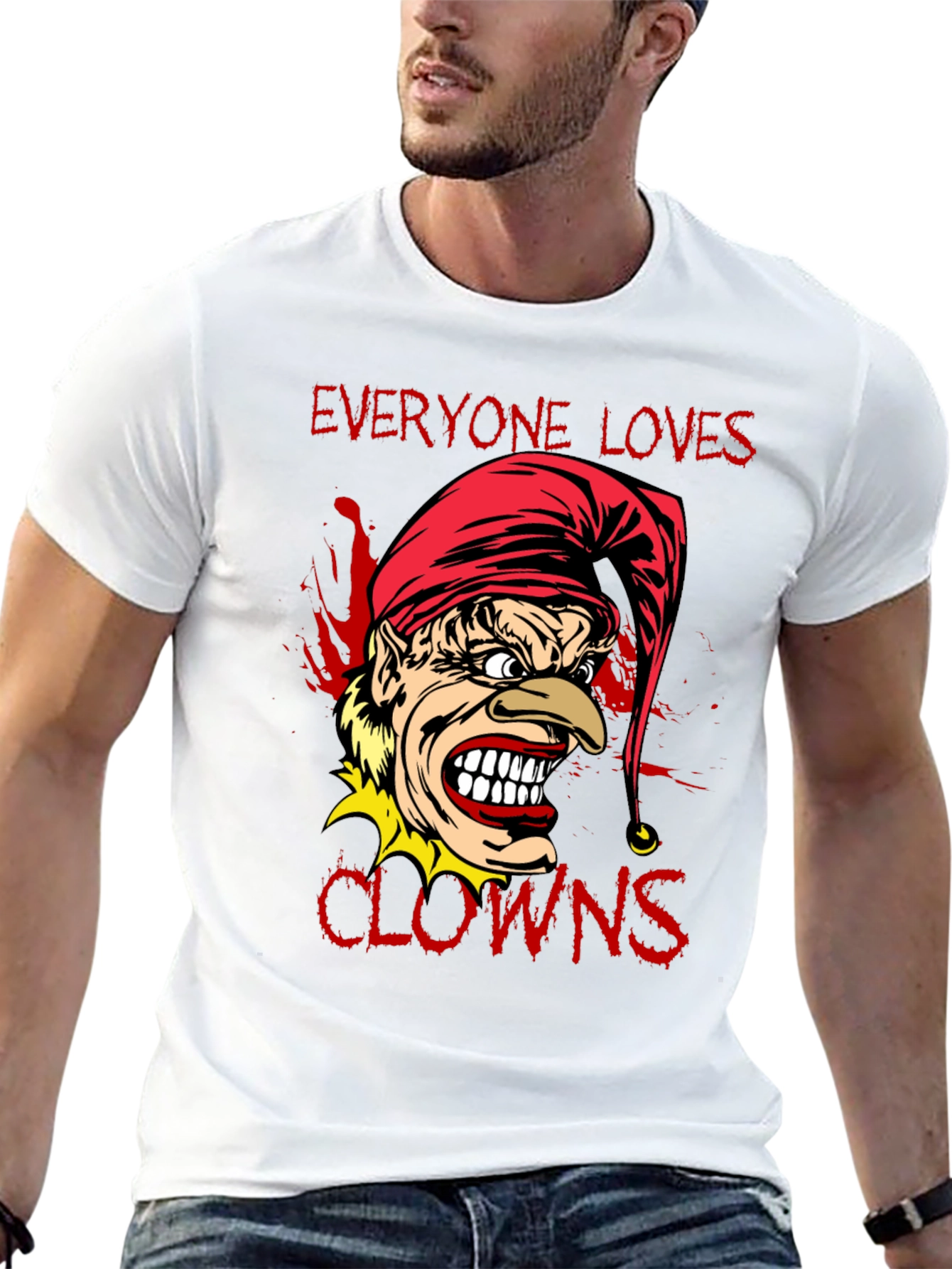 Everyone Loves Clowns Graphic Tee - Black