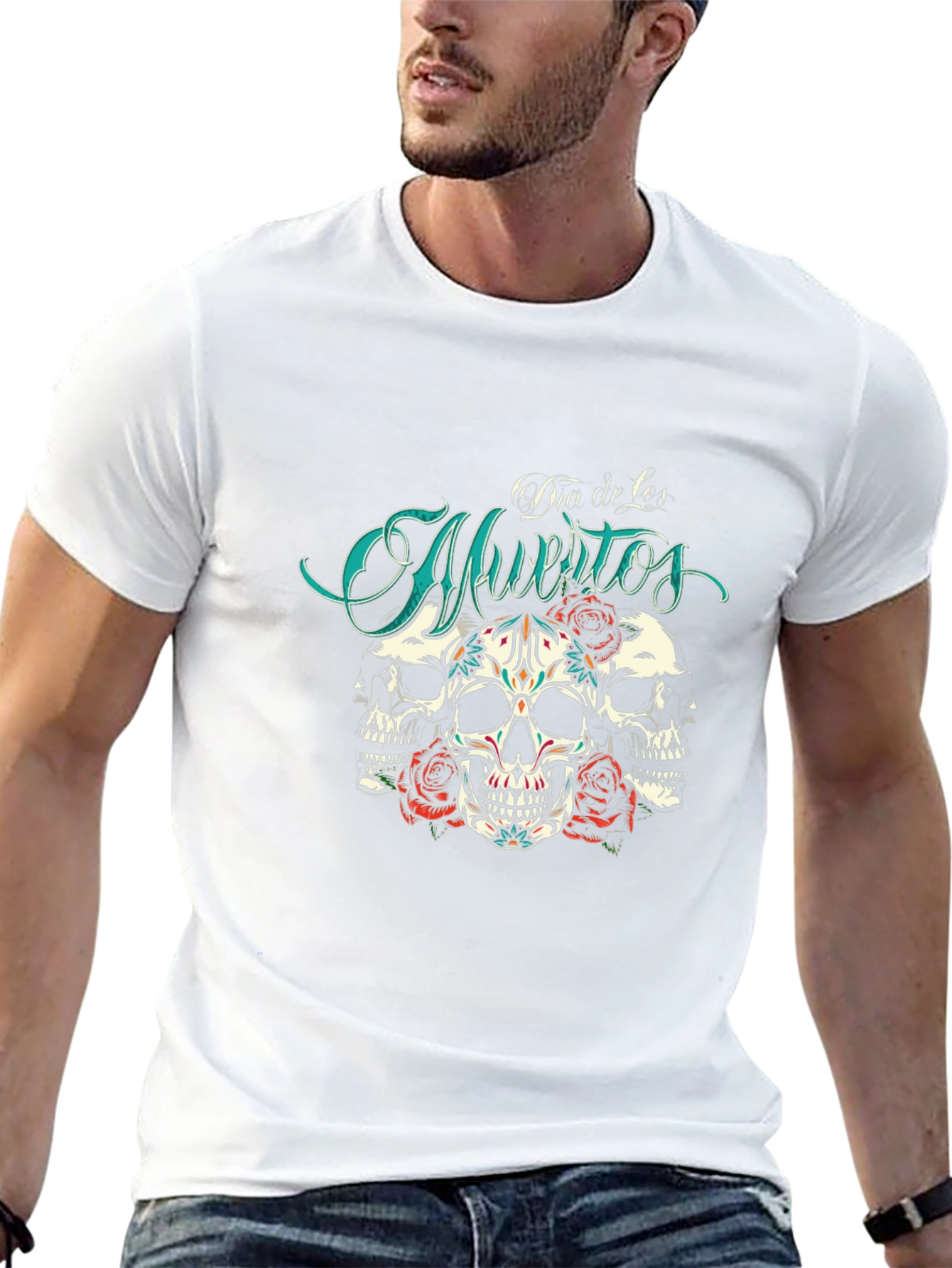 Dia de Muertos Skull Rose T-Shirt
