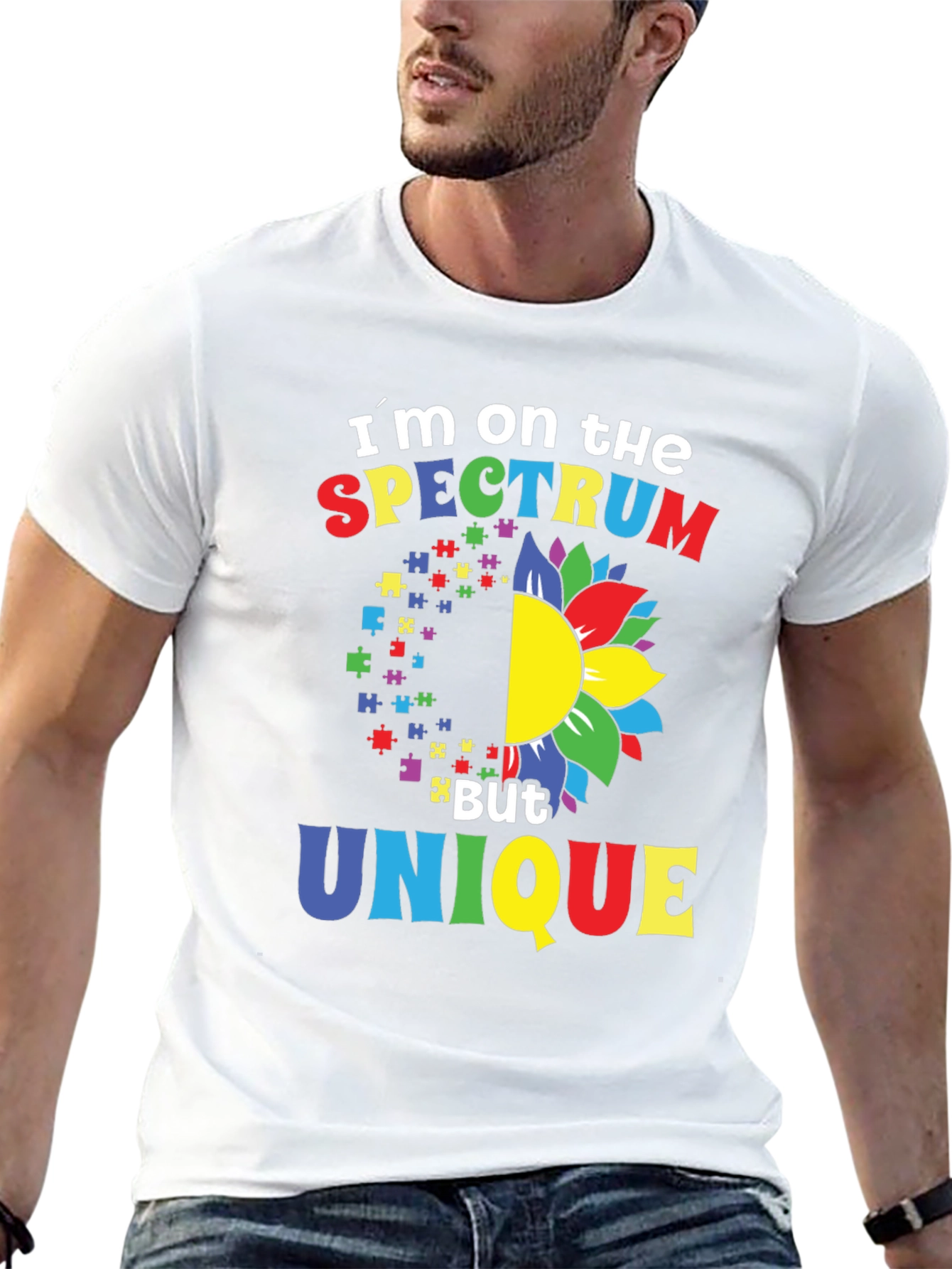 Spectrum Unique T-Shirt - Autism Awareness Design
