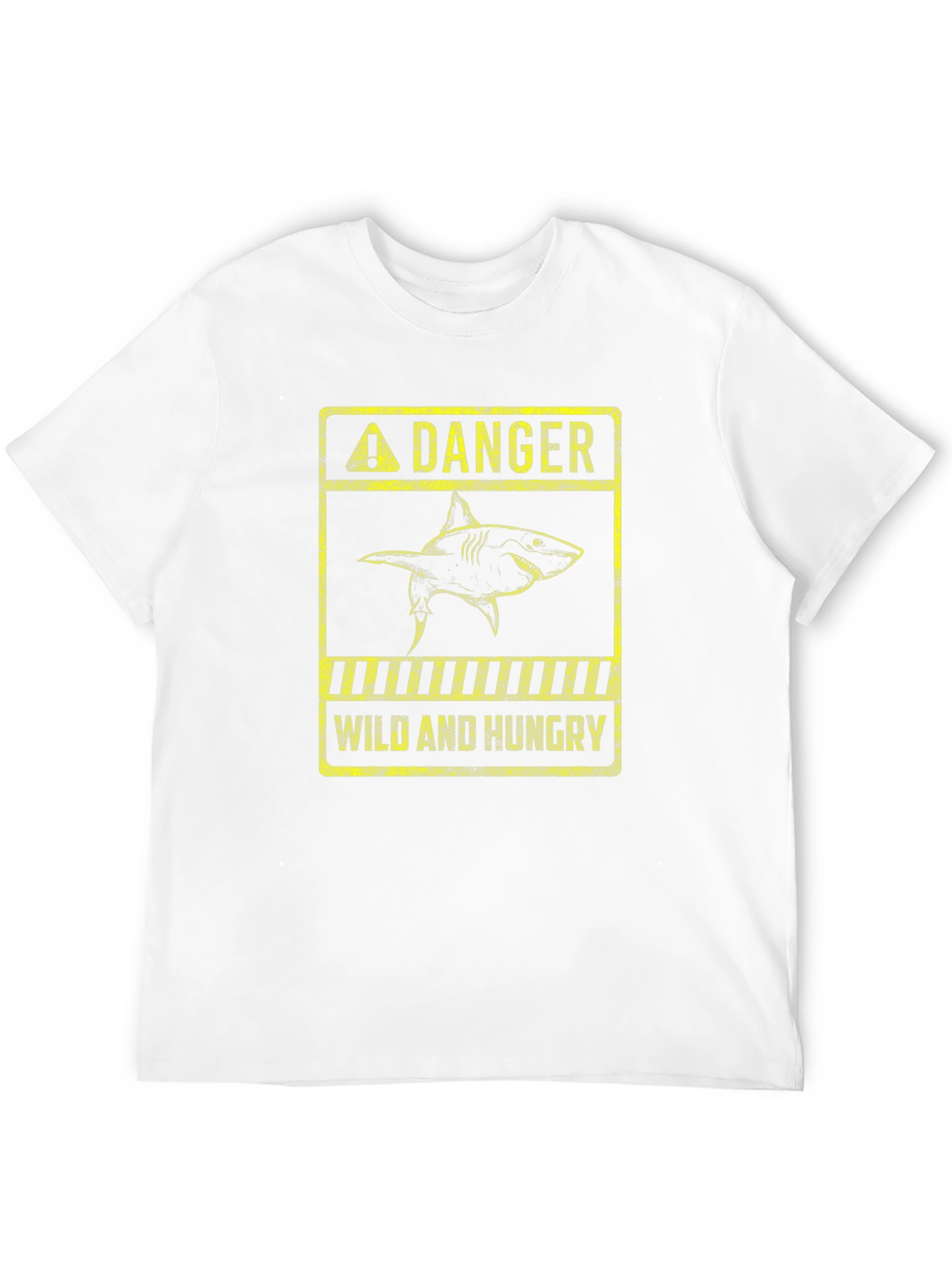 Danger Wild and Hungry Shark Graphic T-Shirt