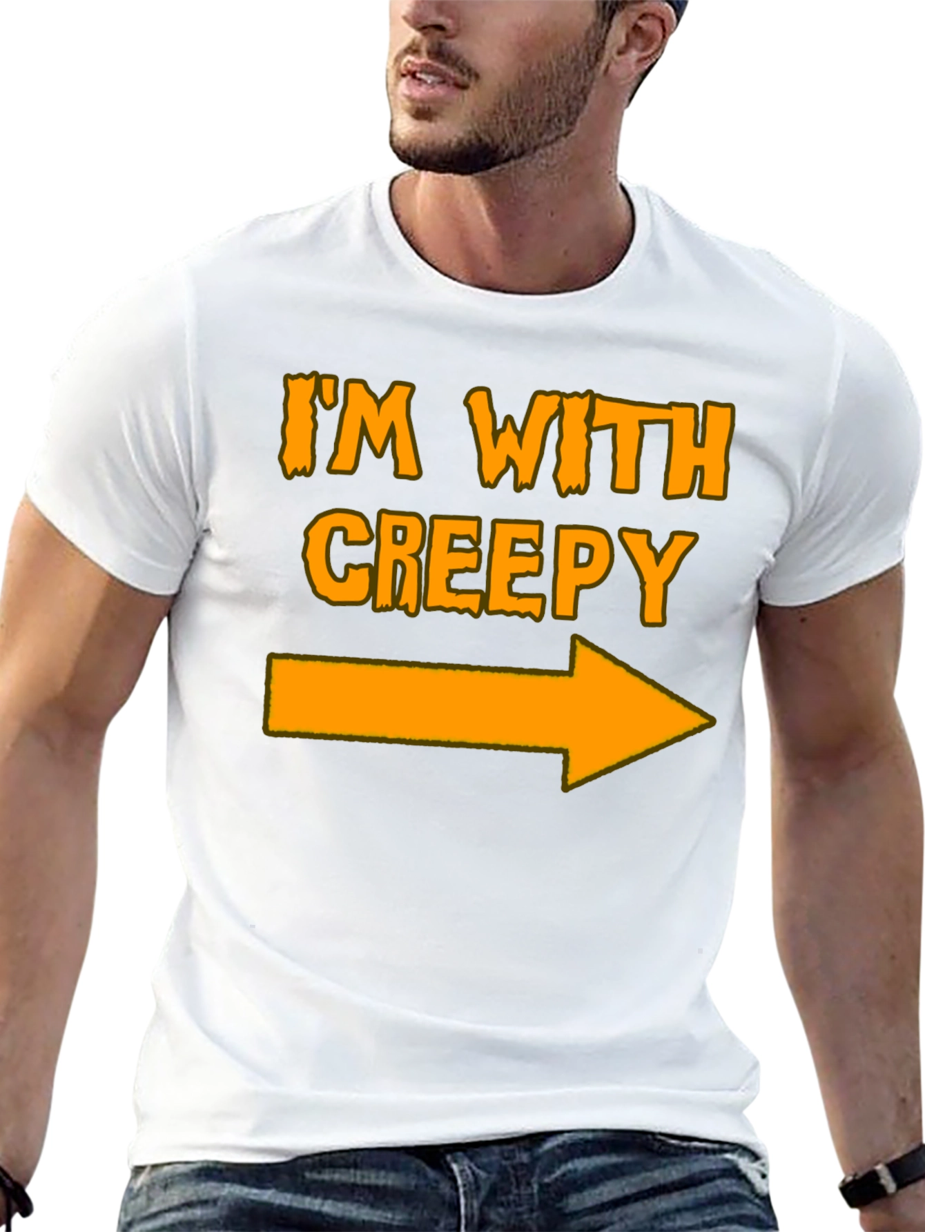 Im With Creepy Halloween T-Shirt