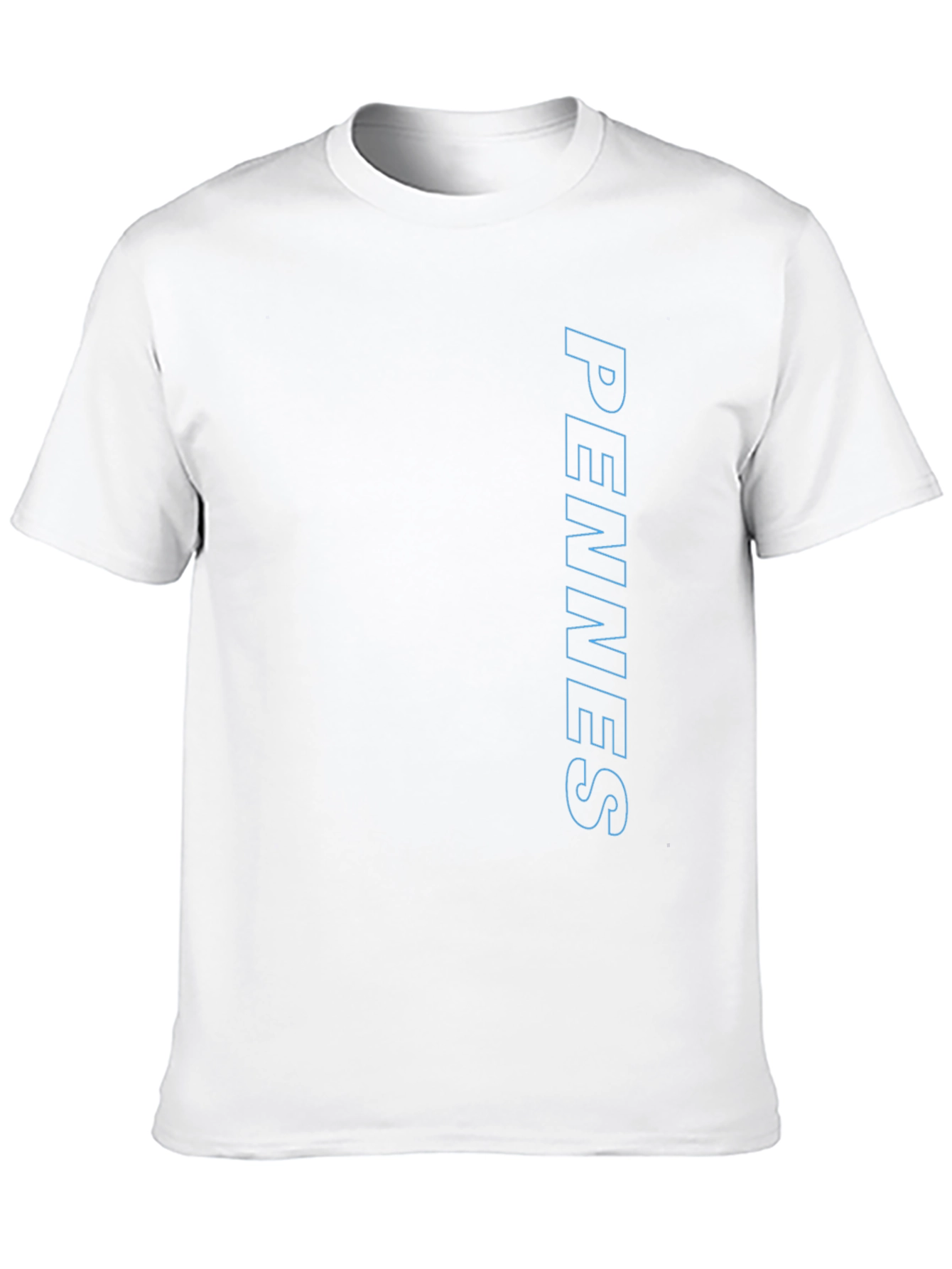 Black T-Shirt with PENNES Blue Text