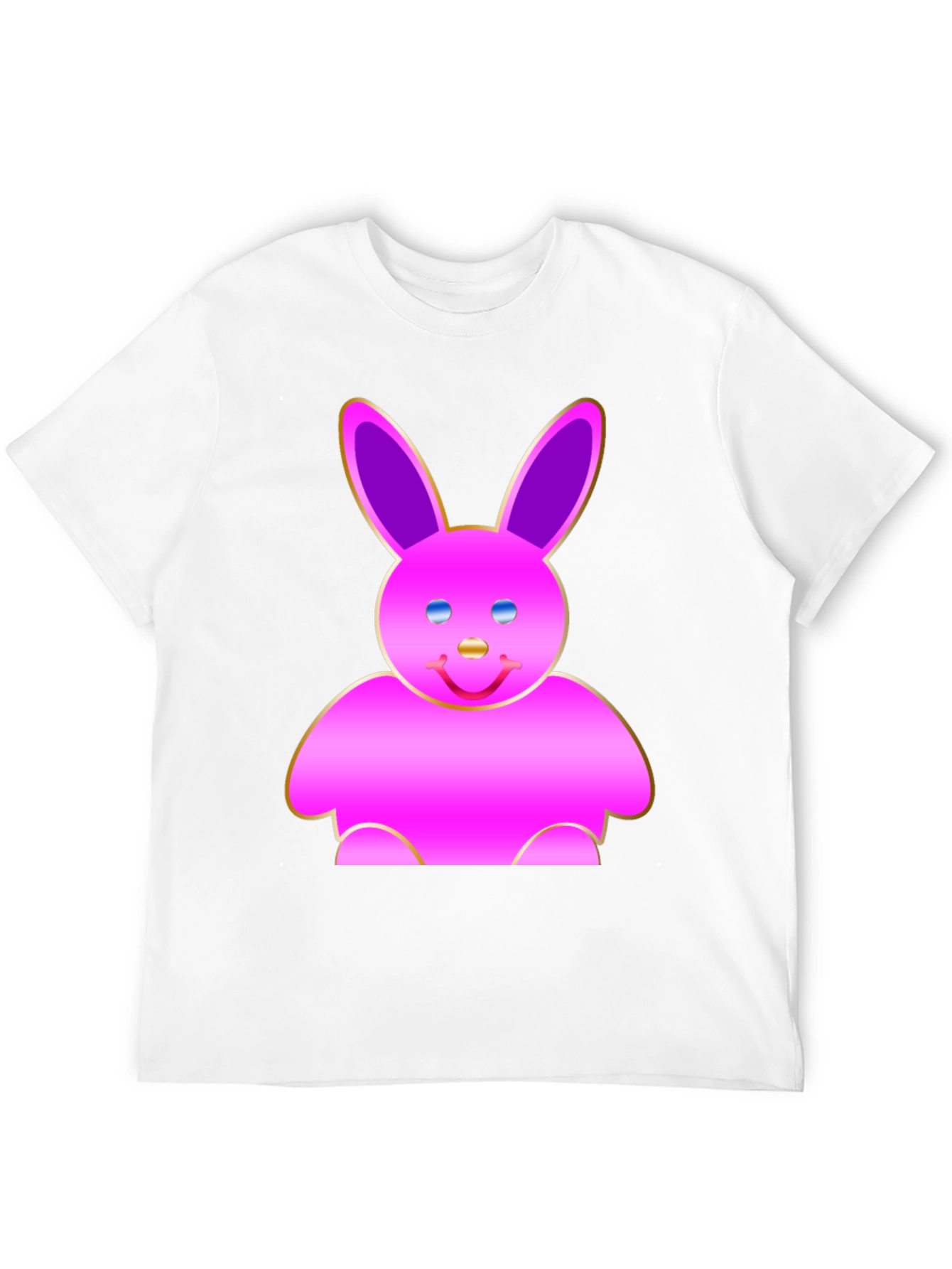 Cute Pink Bunny Graphic Tee - Soft Cotton Blend