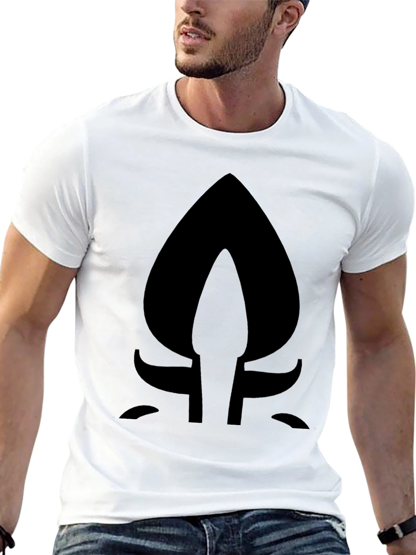 Modern Spade Graphic Black T-Shirt