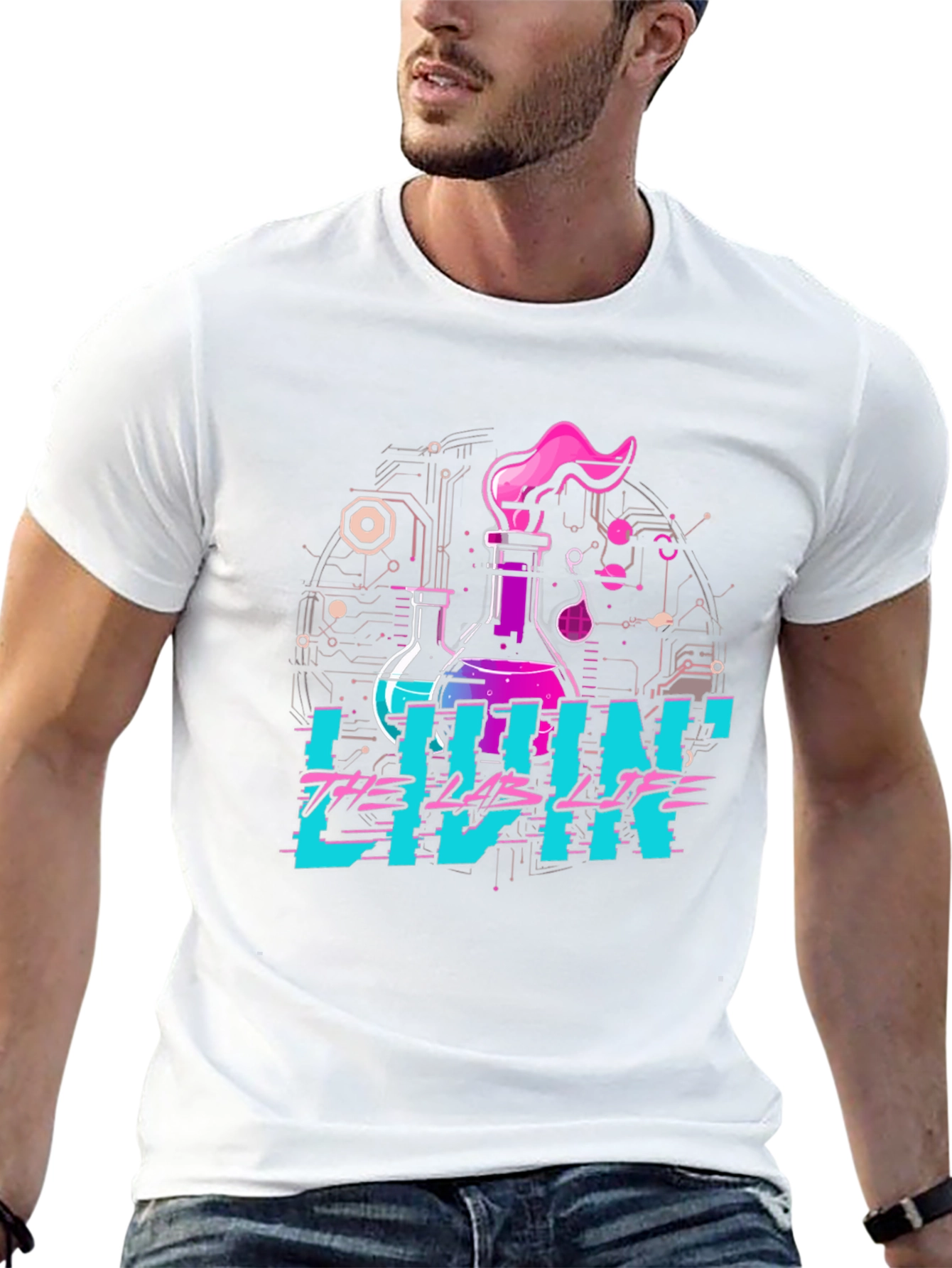 Livin the Lab Life Graphic Tee - Science T-Shirt