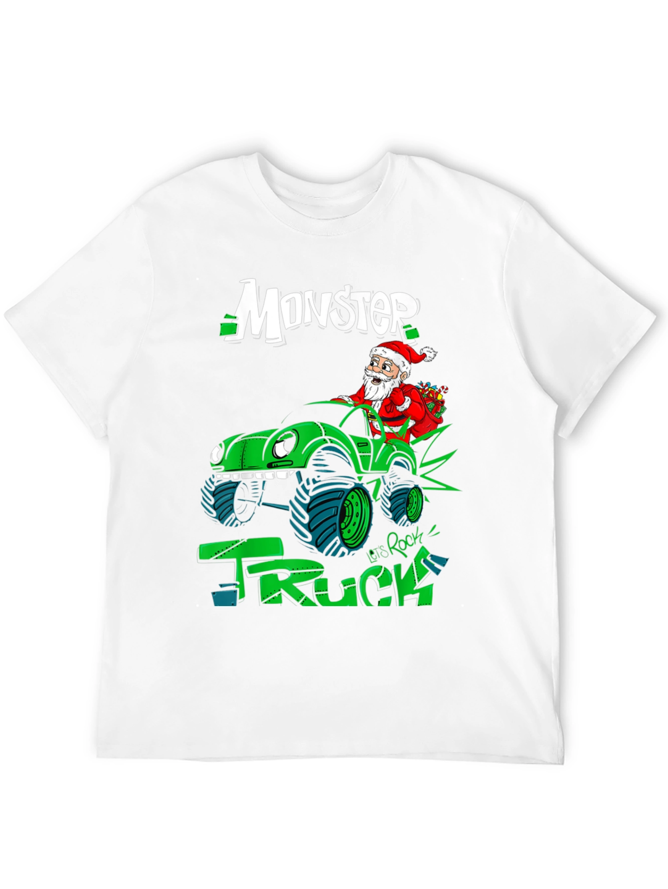 Monster Truck Santa T-Shirt