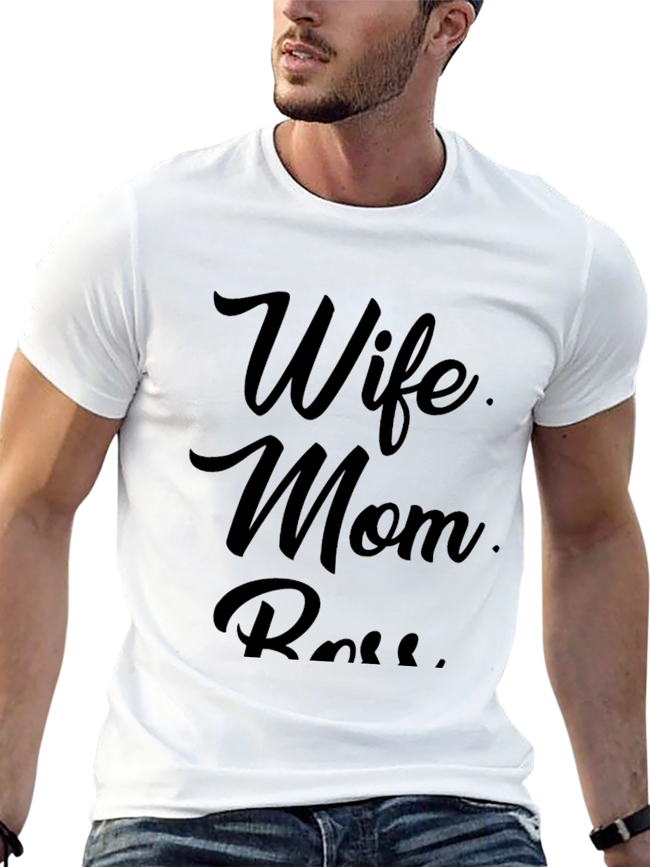 Wife Mom Boss Graphic T-Shirt