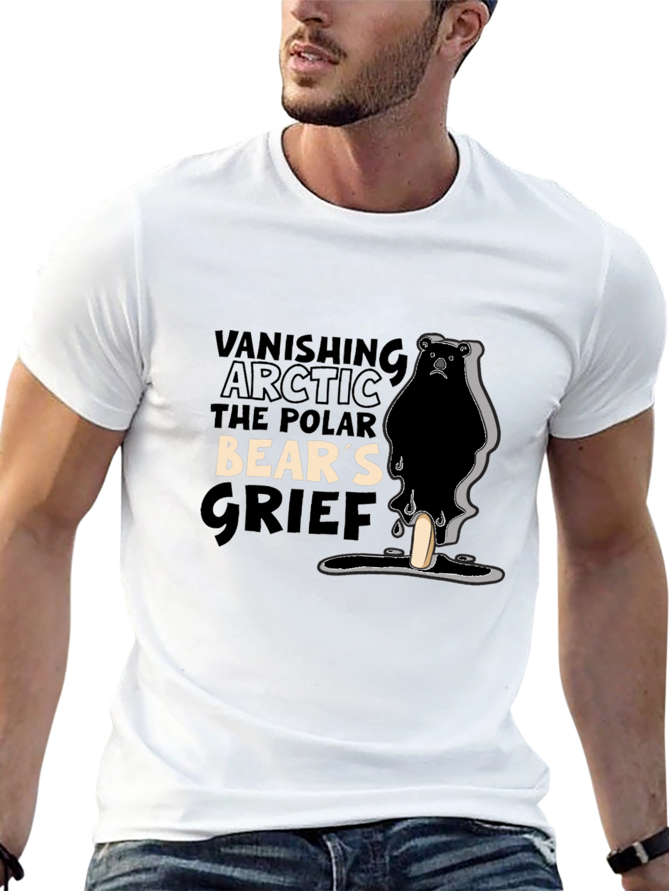 Vanishing Arctic Polar Bears Grief T-Shirt