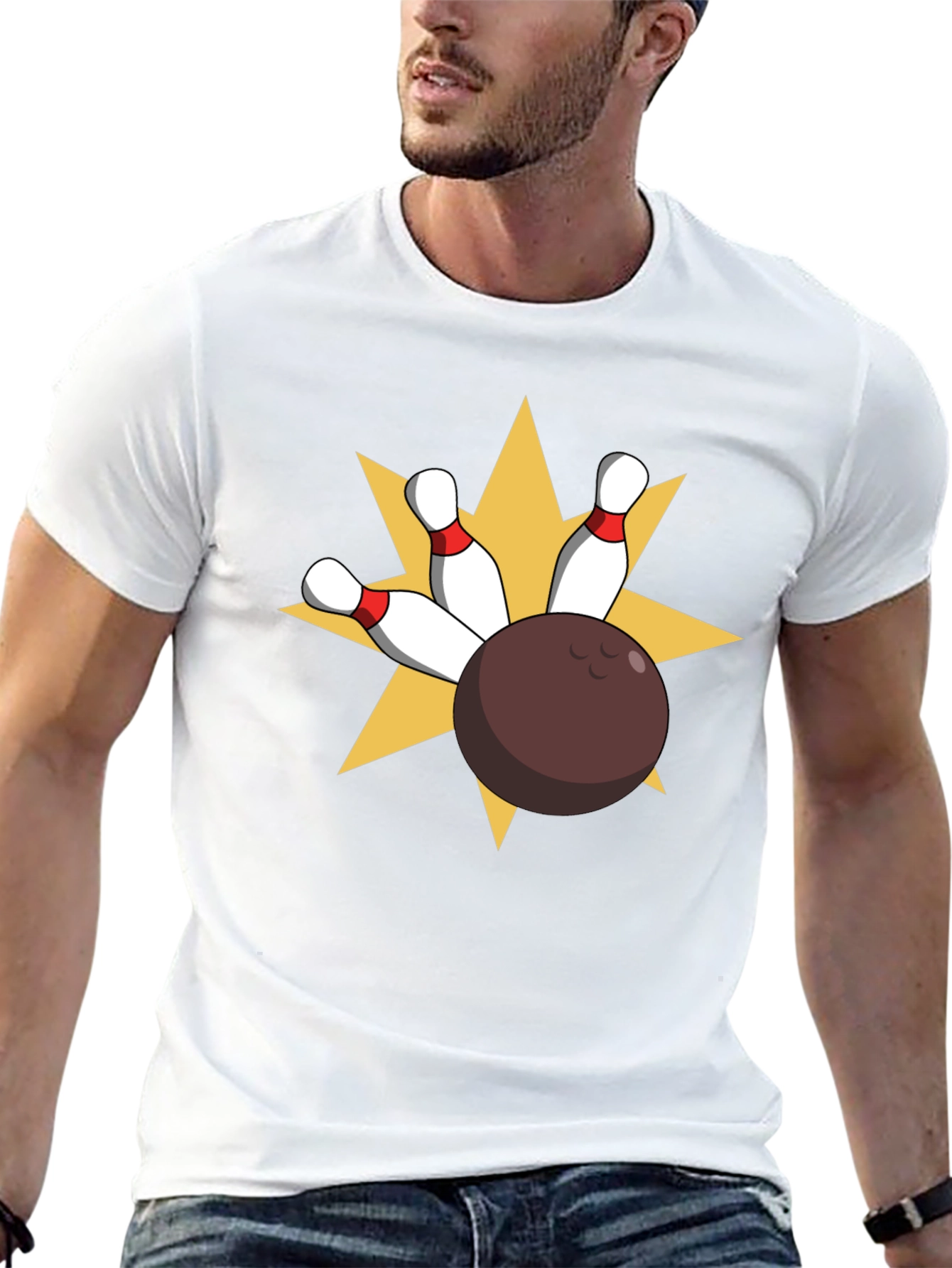Bowling Strike Graphic Tee - Classic Fit