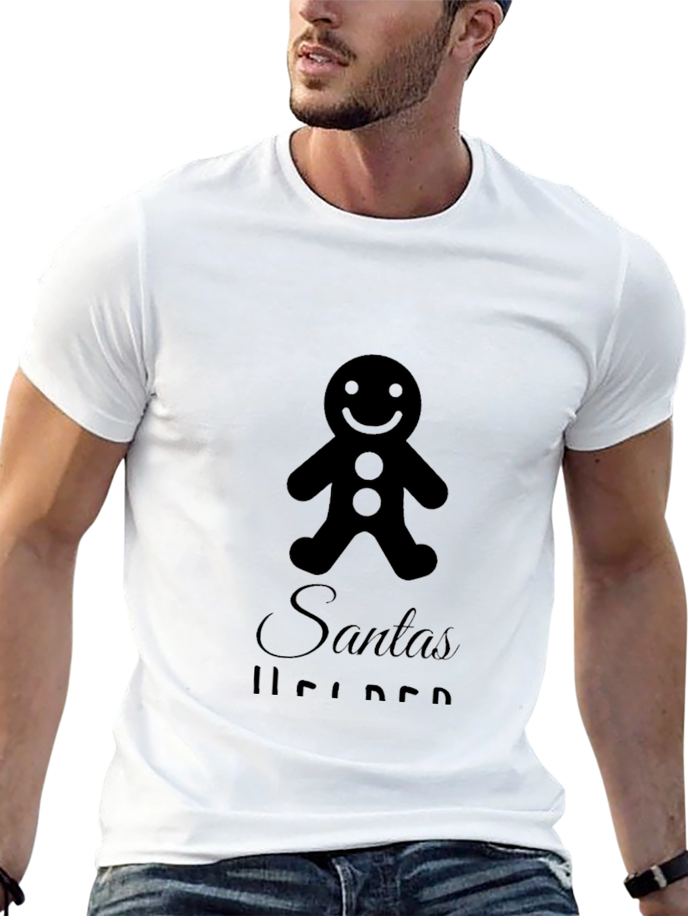 Santas Helper Gingerbread Tee