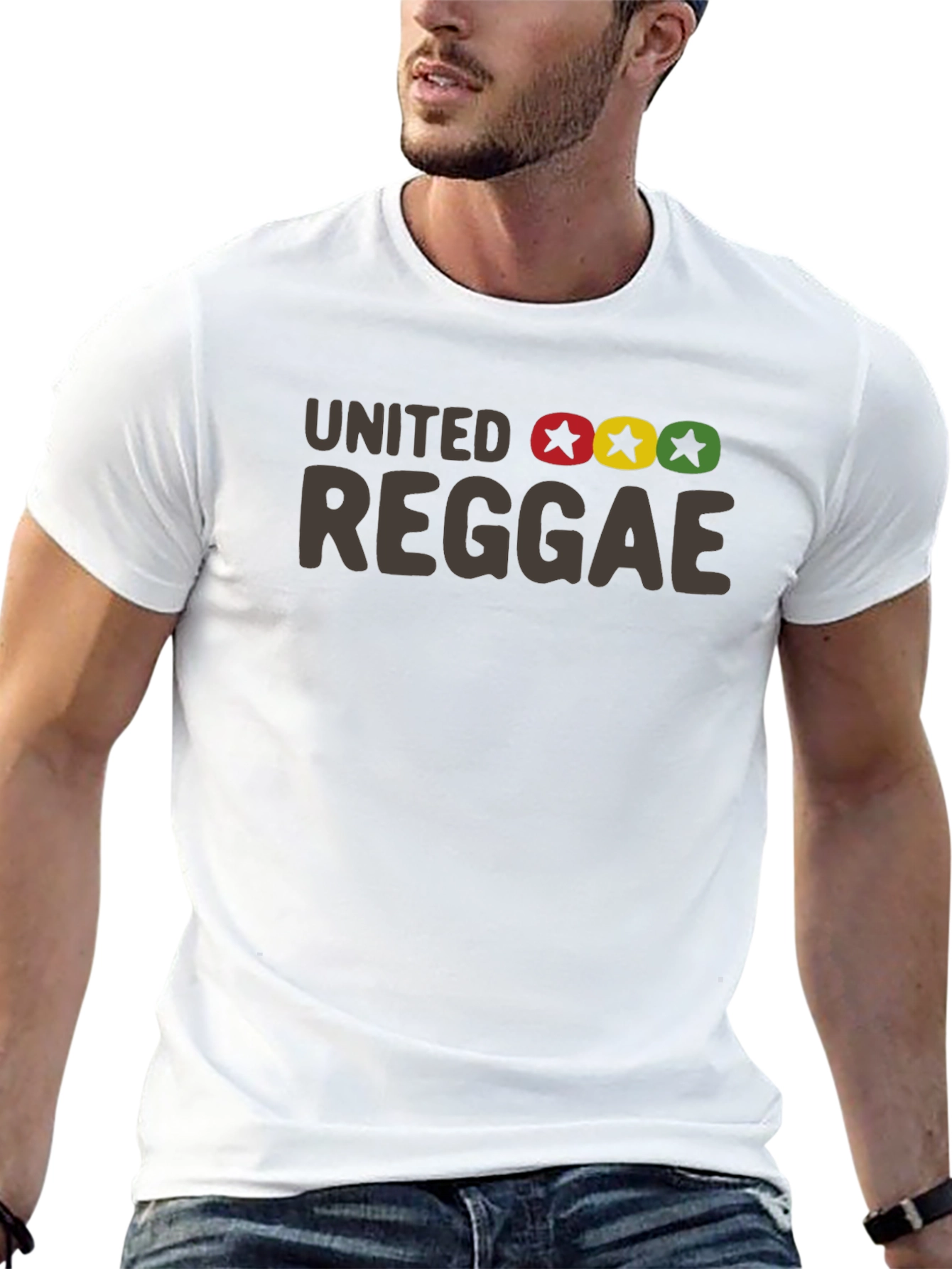 United Reggae Graphic Tee - Black Cotton Blend